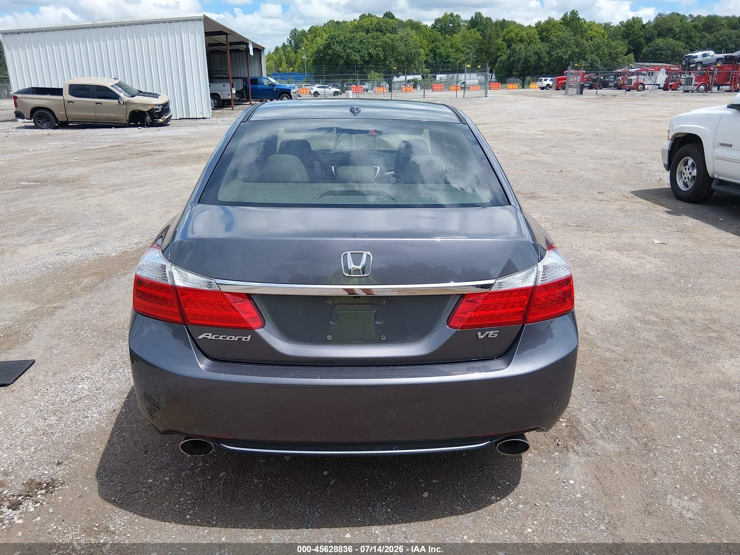 2013 Honda Accord Ex-l V-6 Silver vin: 1HGCR3F89DA003191