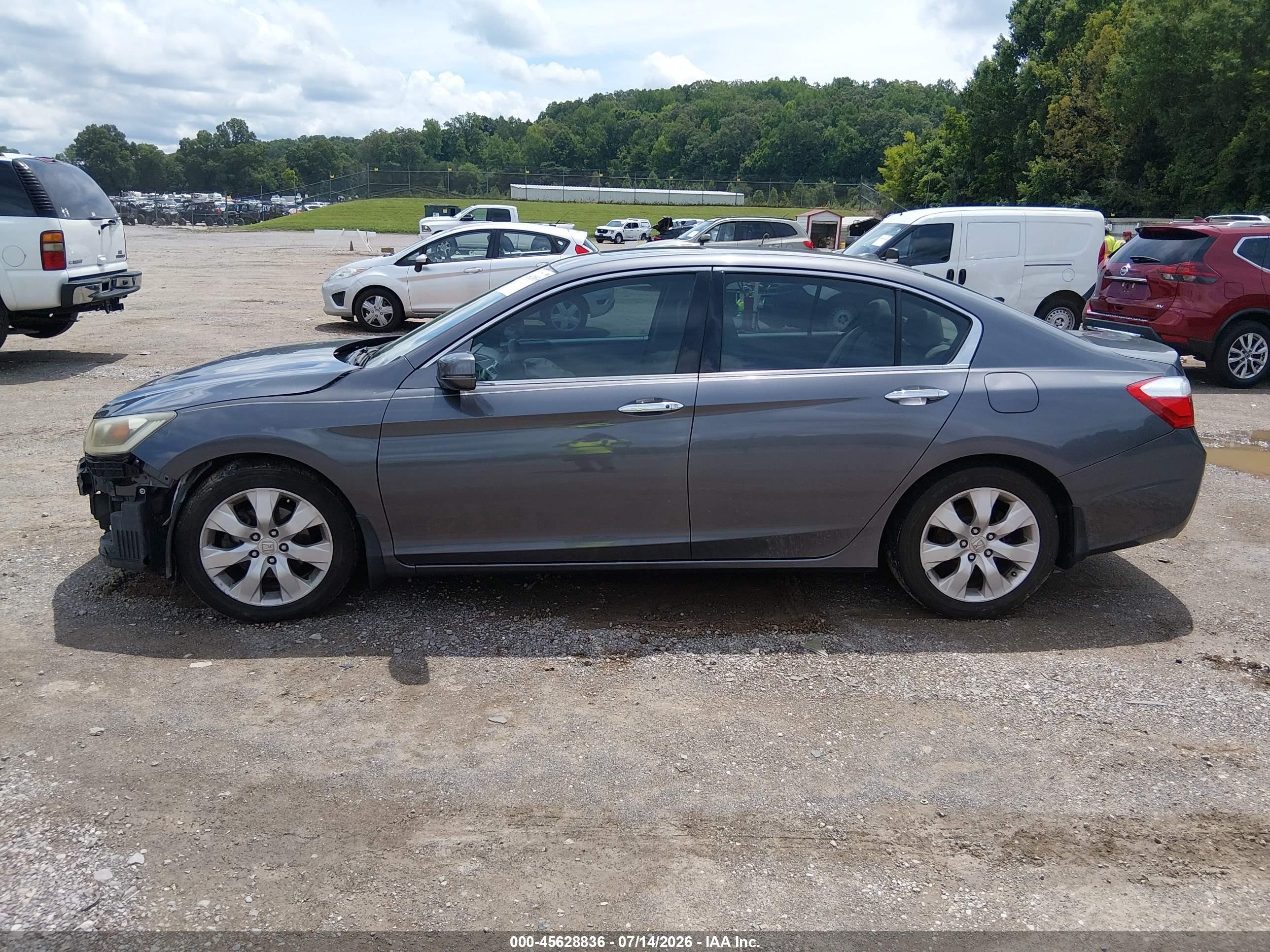 2013 Honda Accord Ex-l V-6 Silver vin: 1HGCR3F89DA003191
