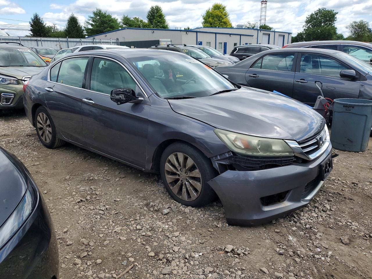 2013 Honda Accord Exl Серый vin: 1HGCR3F89DA008133