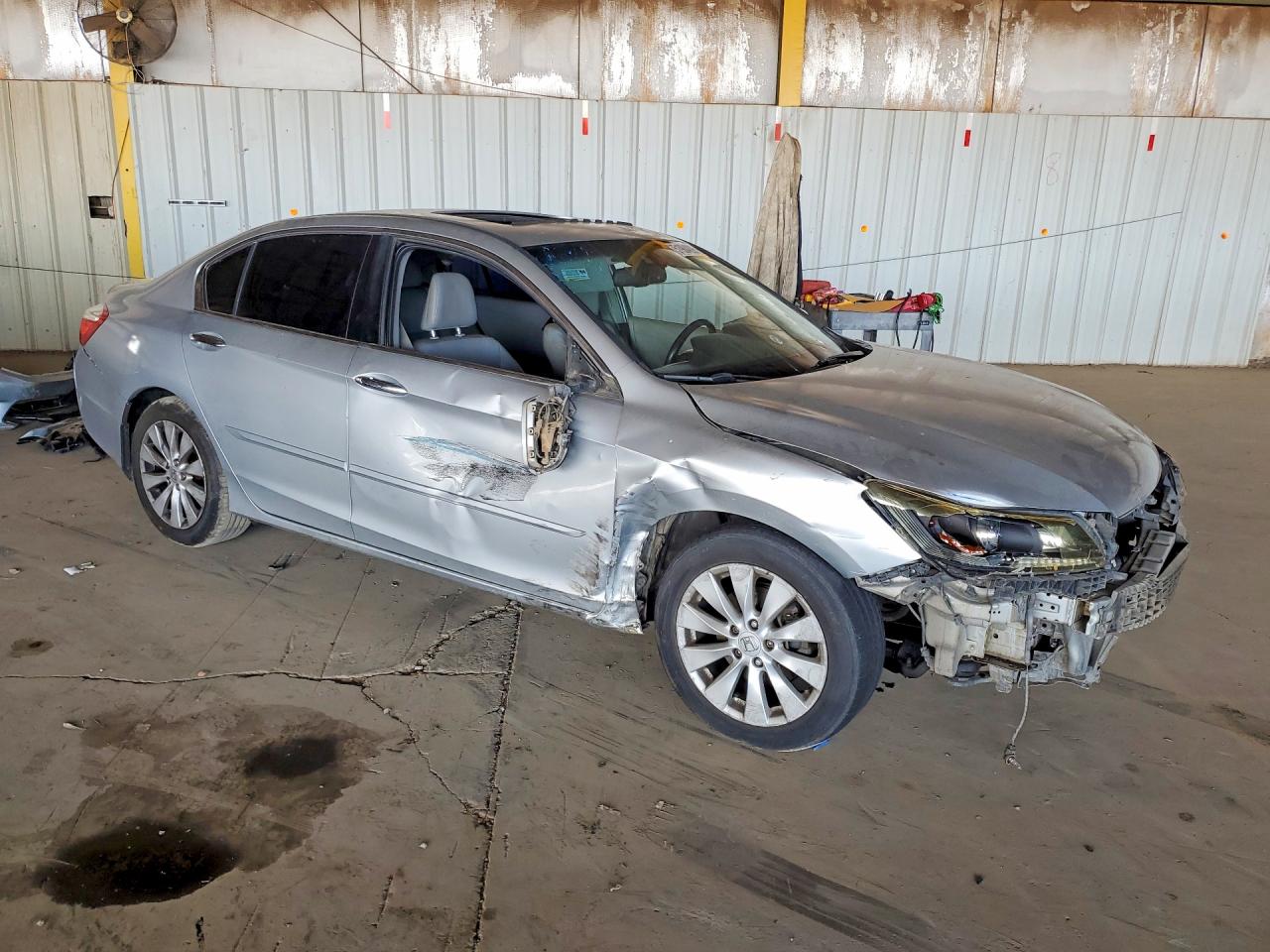 2013 Honda Accord Exl Серебряный vin: 1HGCR3F89DA009461
