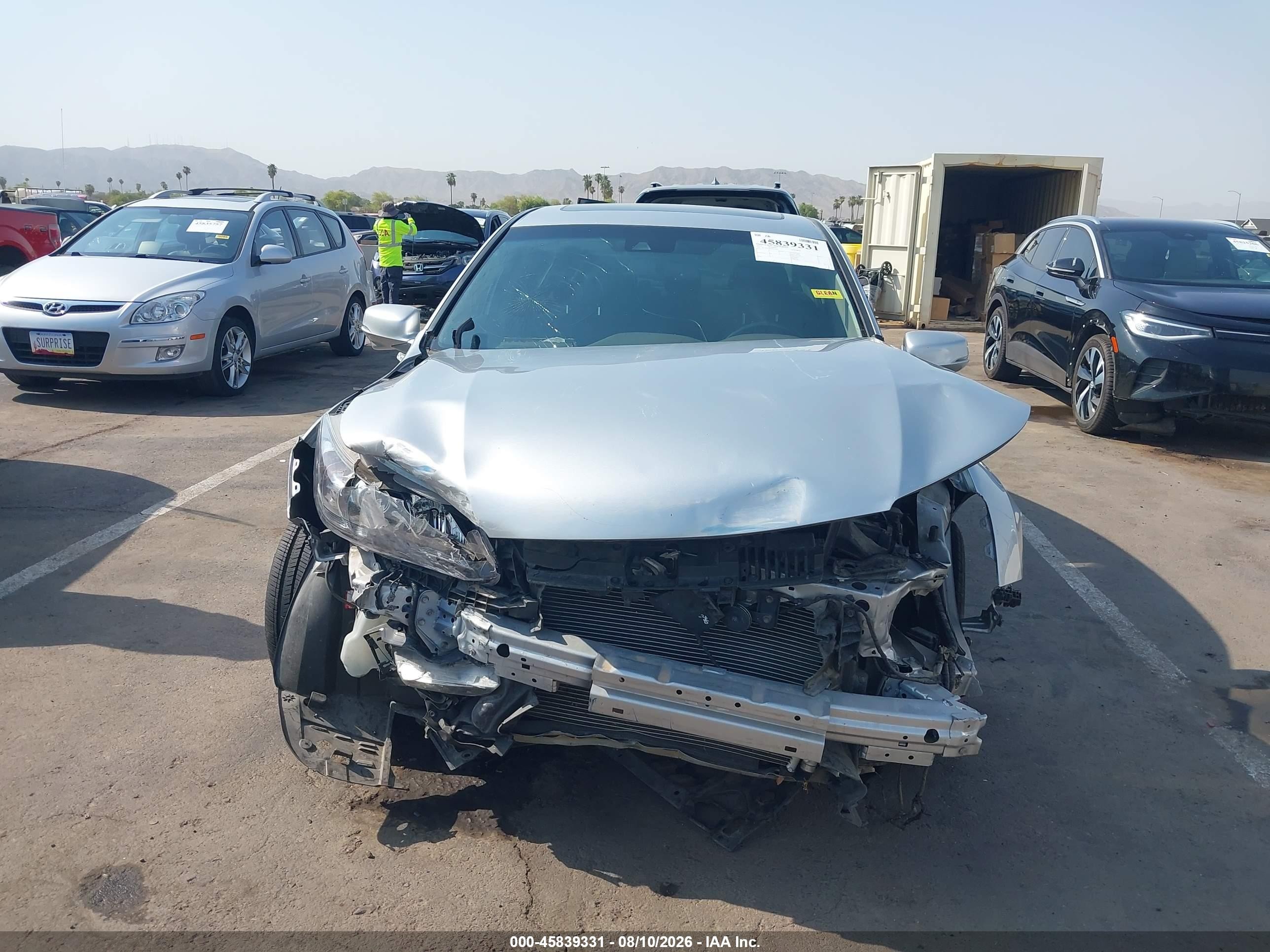 2013 Honda Accord Ex-l V-6 Silver vin: 1HGCR3F89DA013929