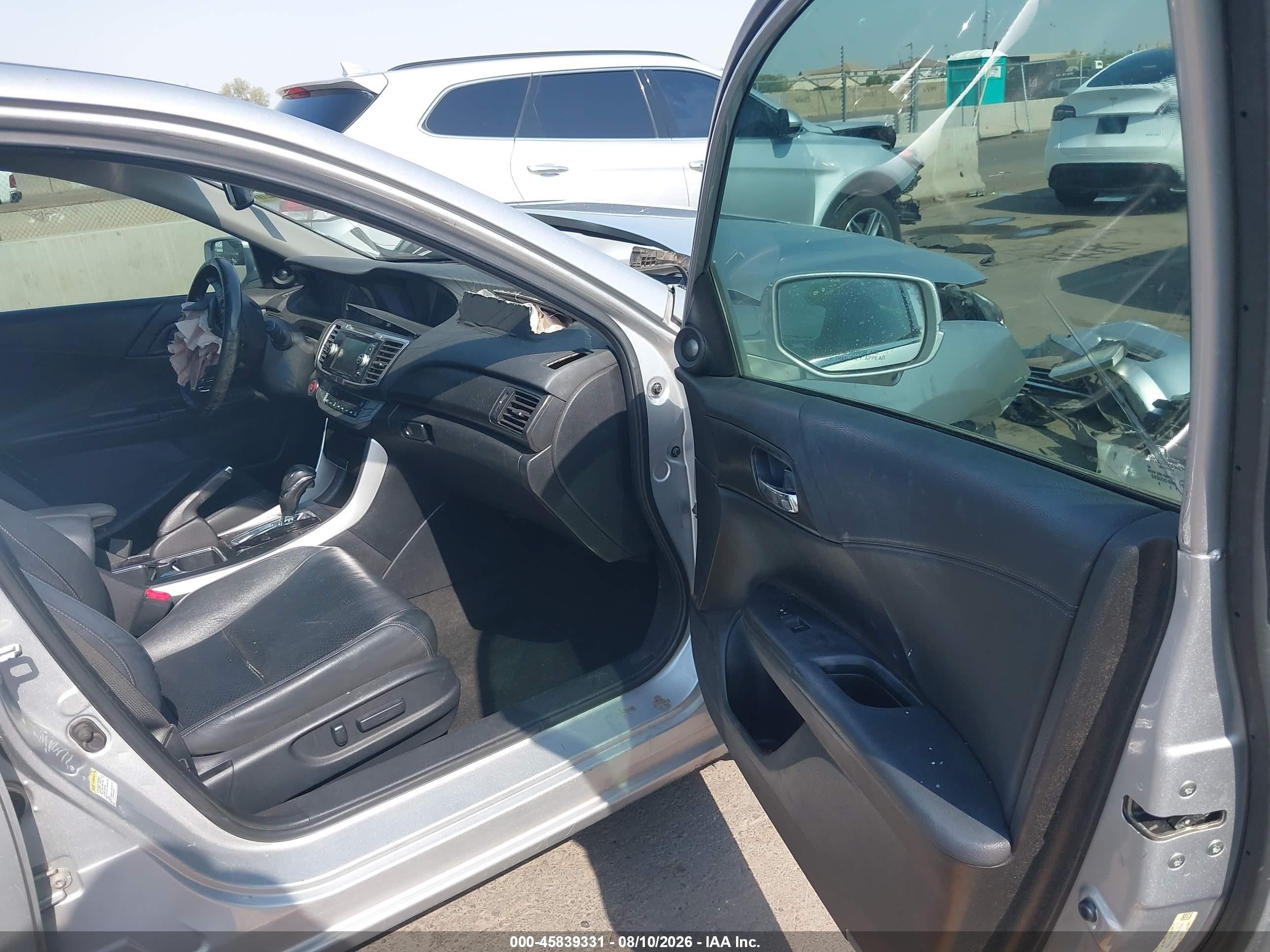 2013 Honda Accord Ex-l V-6 Silver vin: 1HGCR3F89DA013929