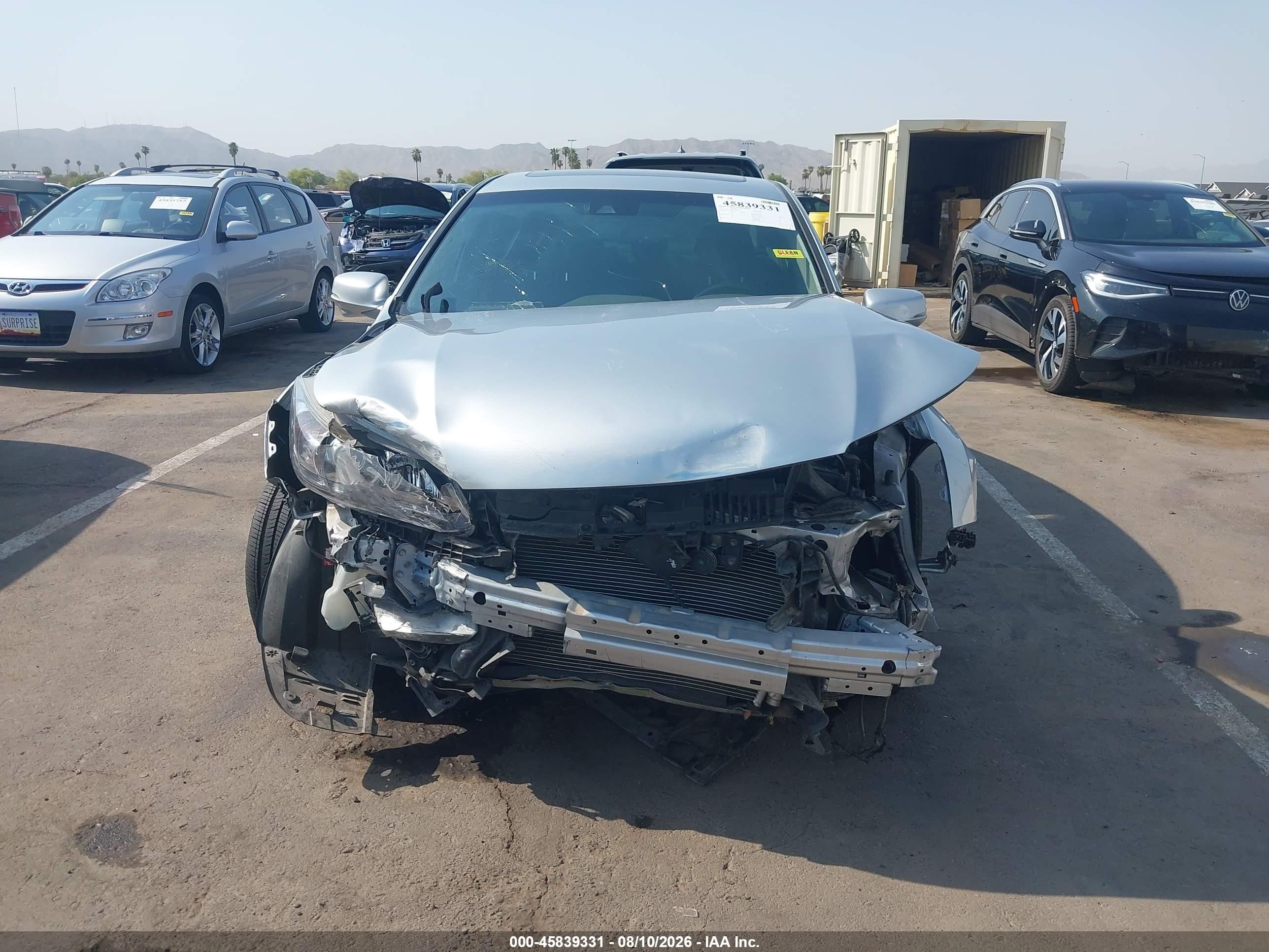 2013 Honda Accord Ex-l V-6 Silver vin: 1HGCR3F89DA013929