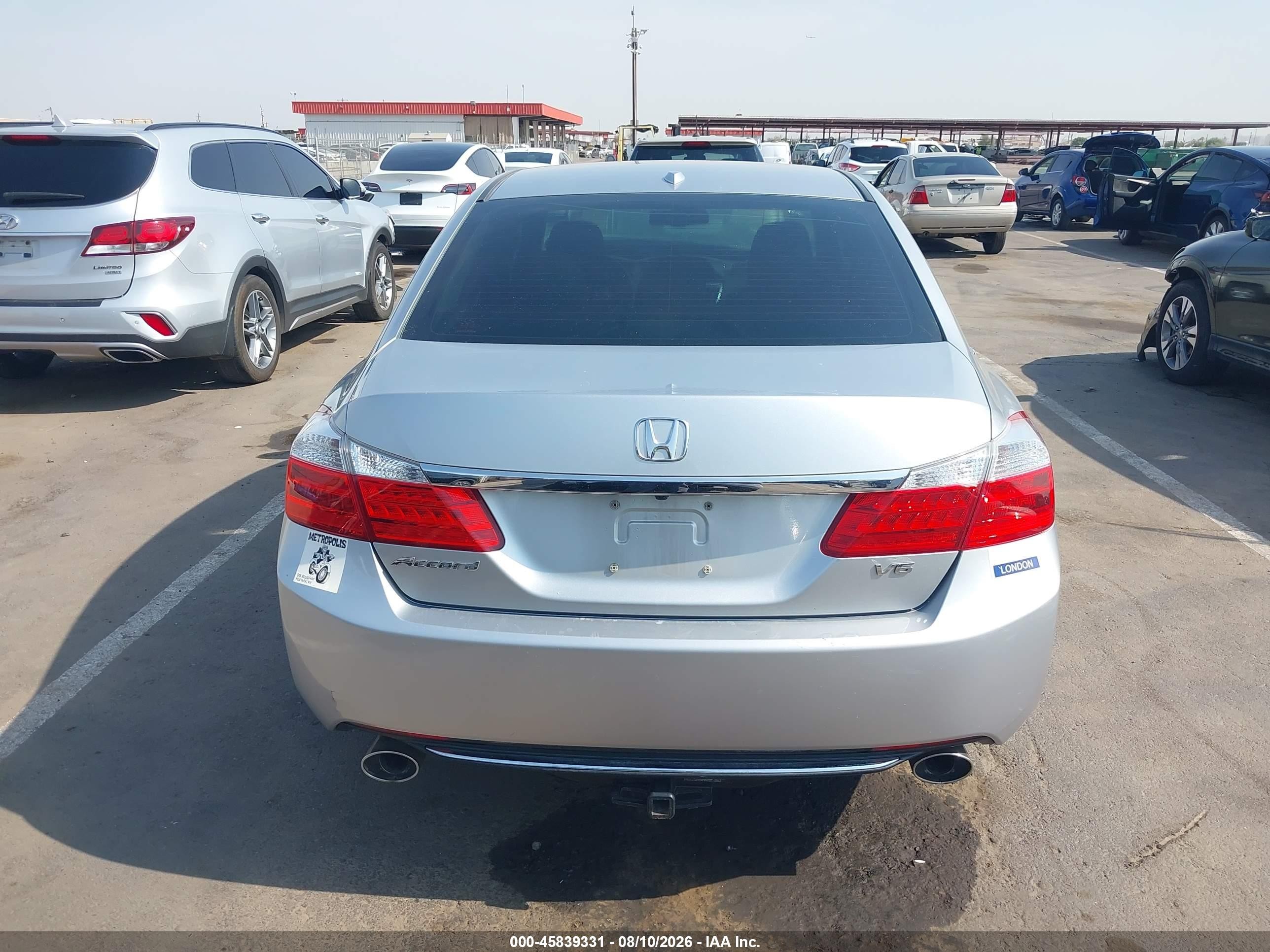 2013 Honda Accord Ex-l V-6 Silver vin: 1HGCR3F89DA013929