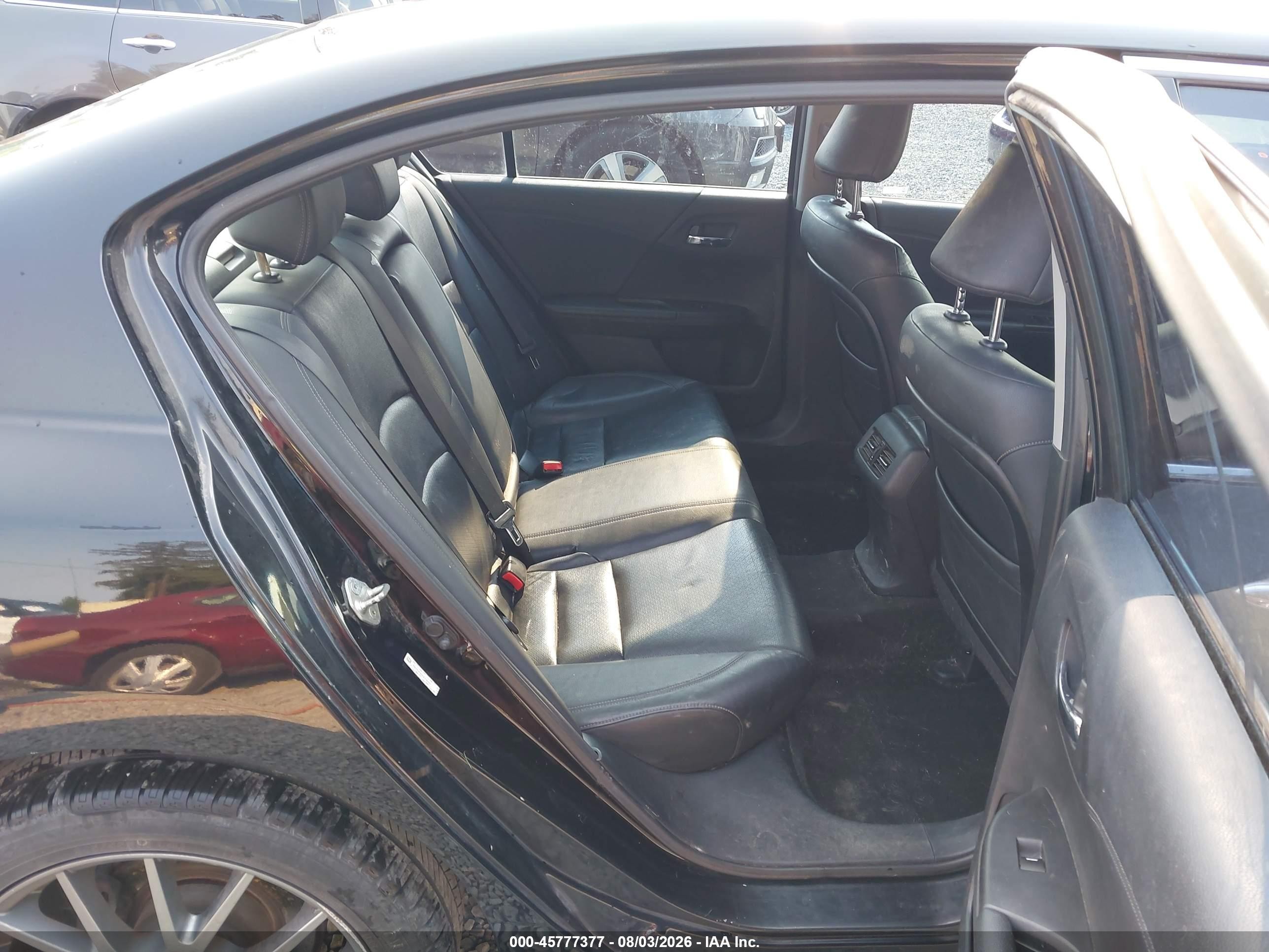2013 Honda Accord Ex-l V-6 Black vin: 1HGCR3F89DA018547