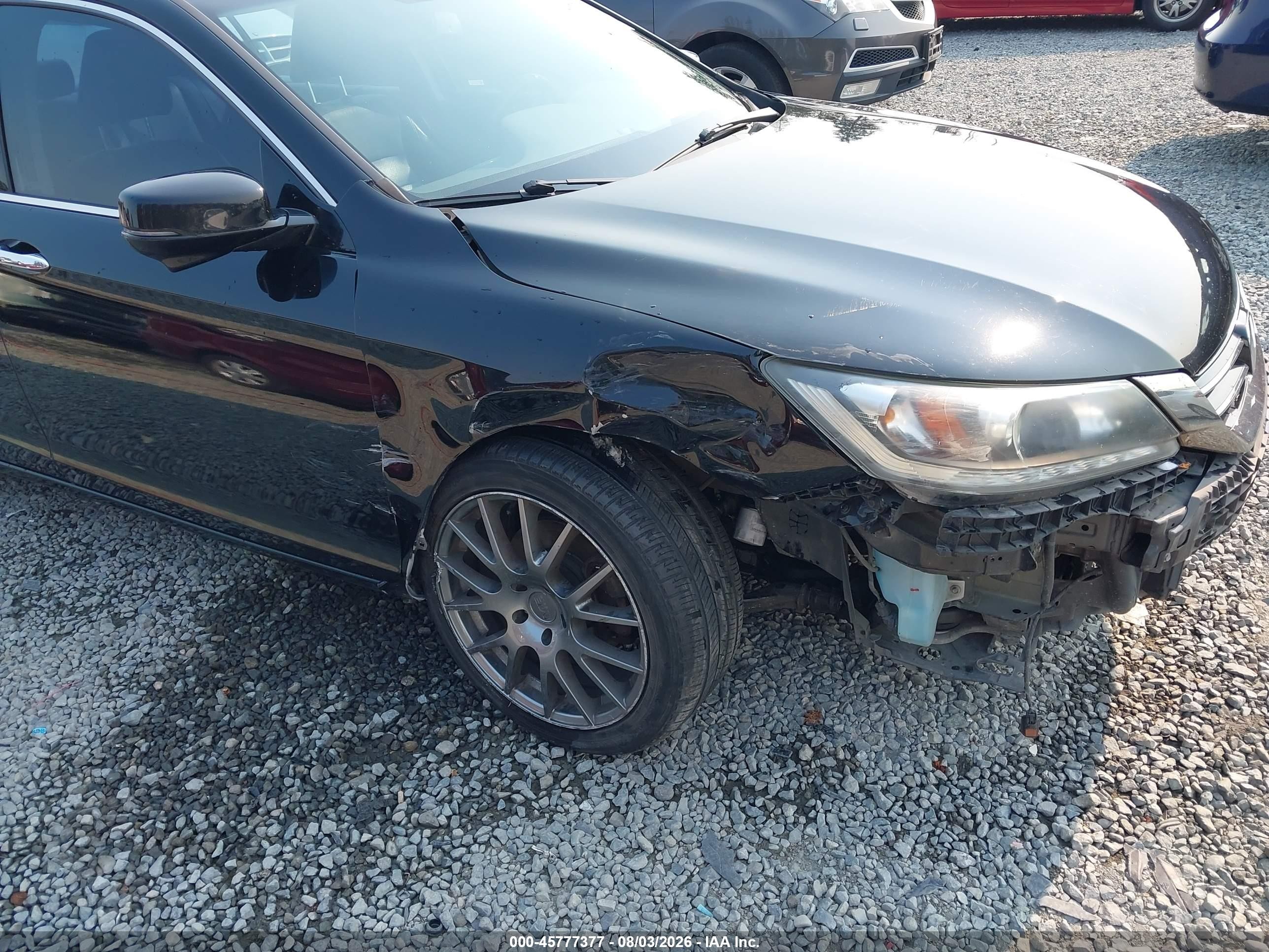 2013 Honda Accord Ex-l V-6 Black vin: 1HGCR3F89DA018547