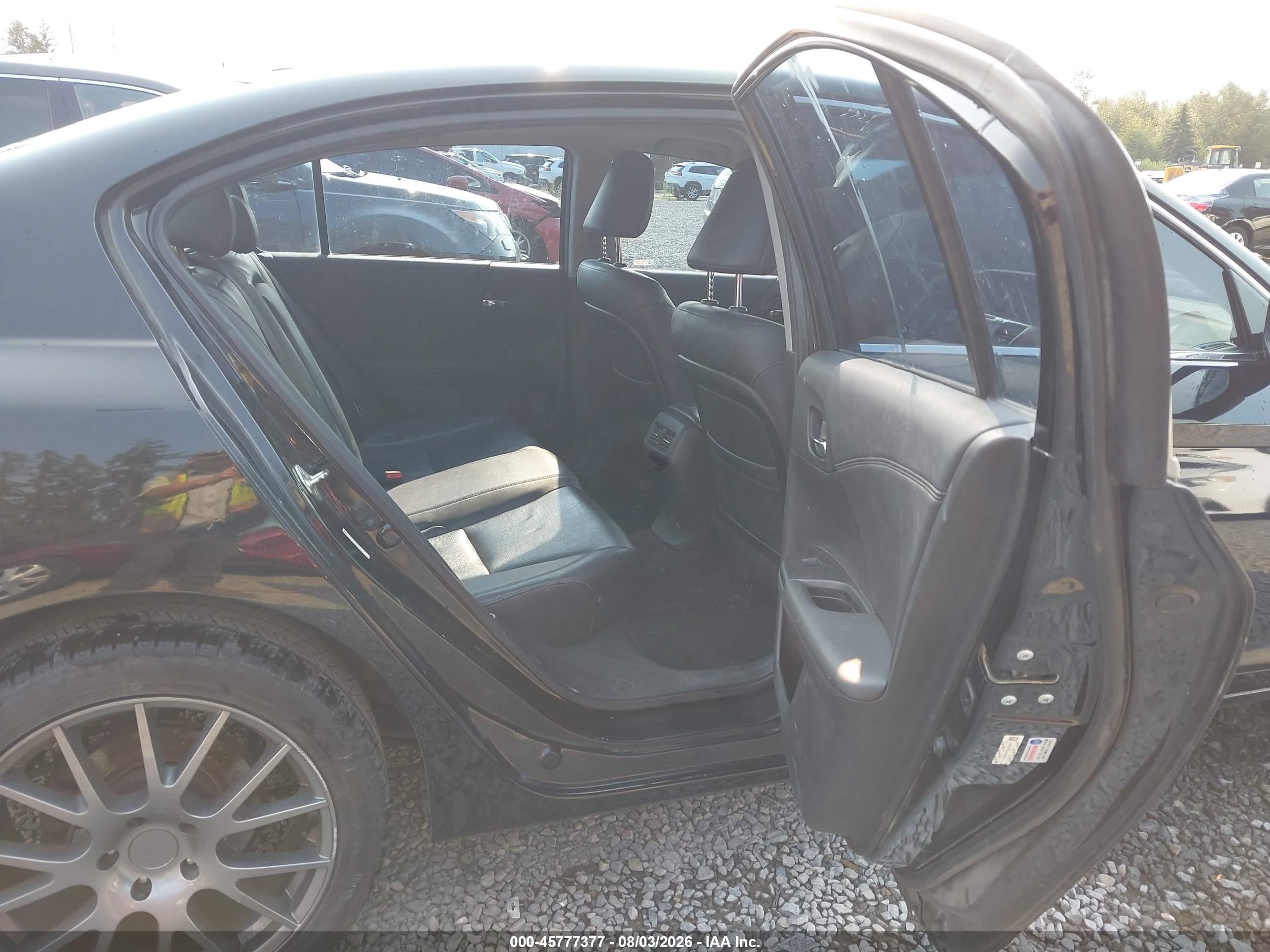 2013 Honda Accord Ex-l V-6 Black vin: 1HGCR3F89DA018547