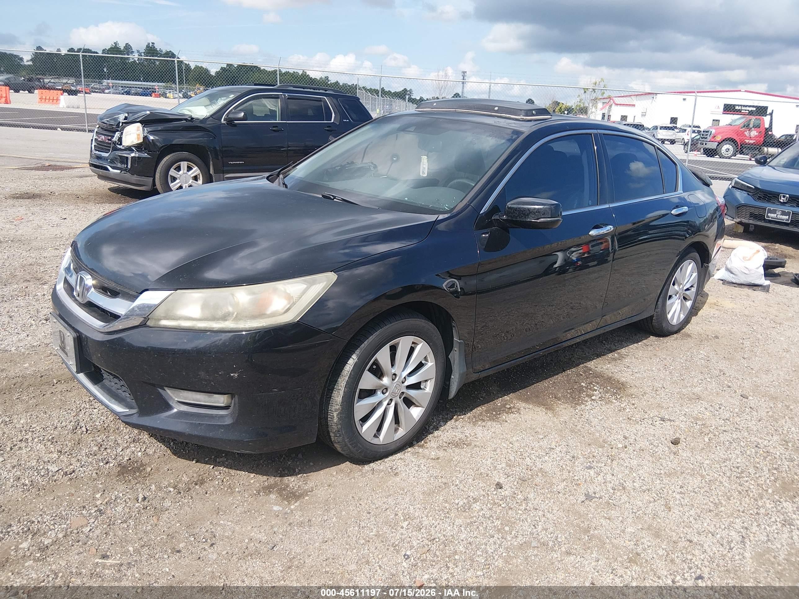2013 Honda Accord Ex-l V-6 Черный vin: 1HGCR3F89DA019620