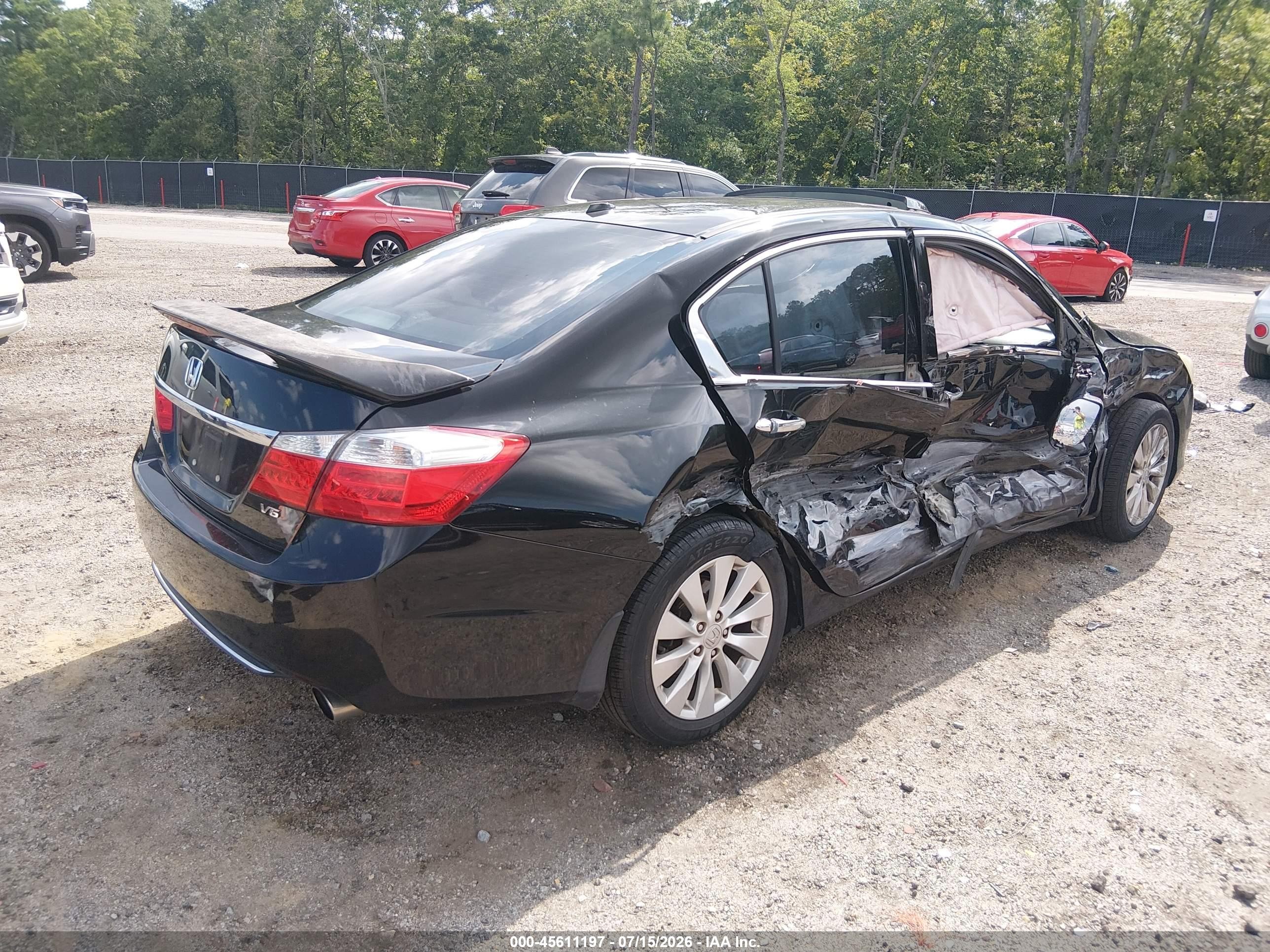 2013 Honda Accord Ex-l V-6 Черный vin: 1HGCR3F89DA019620