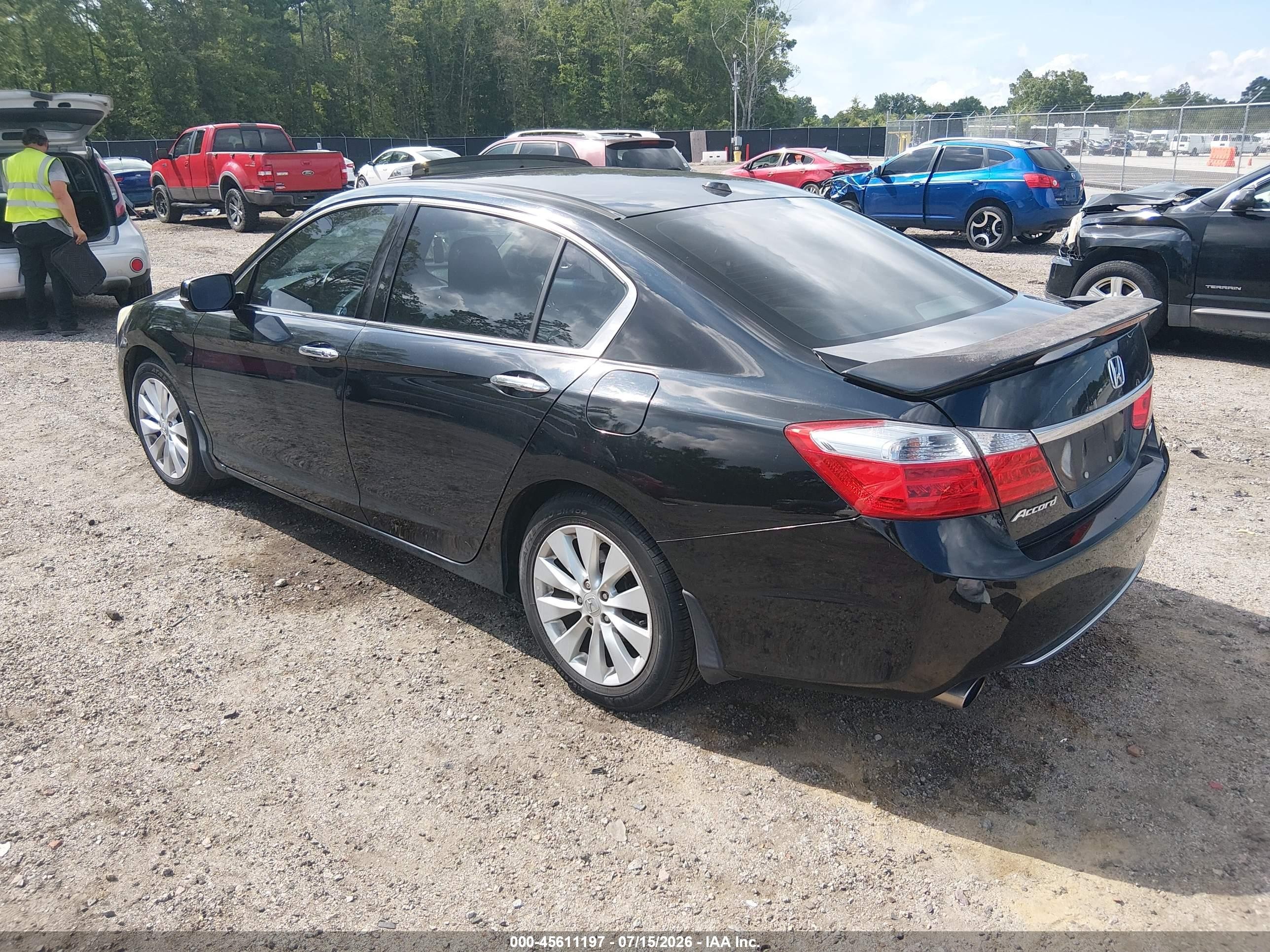 2013 Honda Accord Ex-l V-6 Черный vin: 1HGCR3F89DA019620