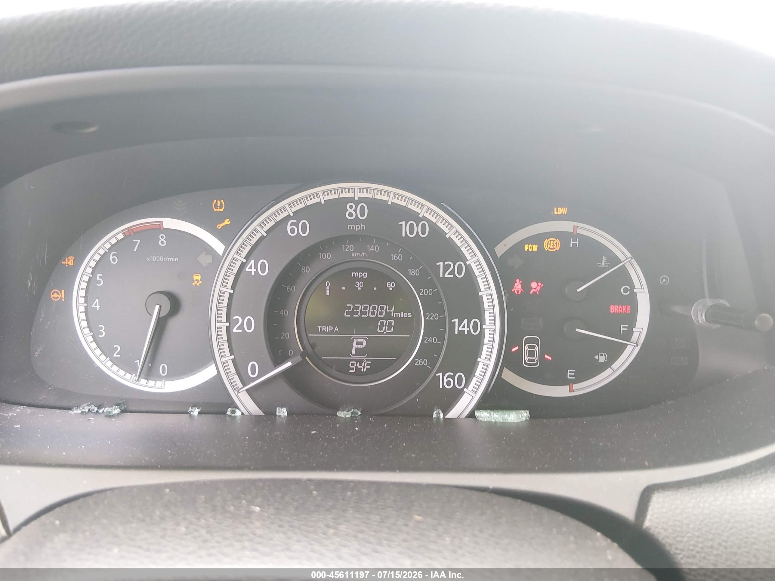 2013 Honda Accord Ex-l V-6 Черный vin: 1HGCR3F89DA019620