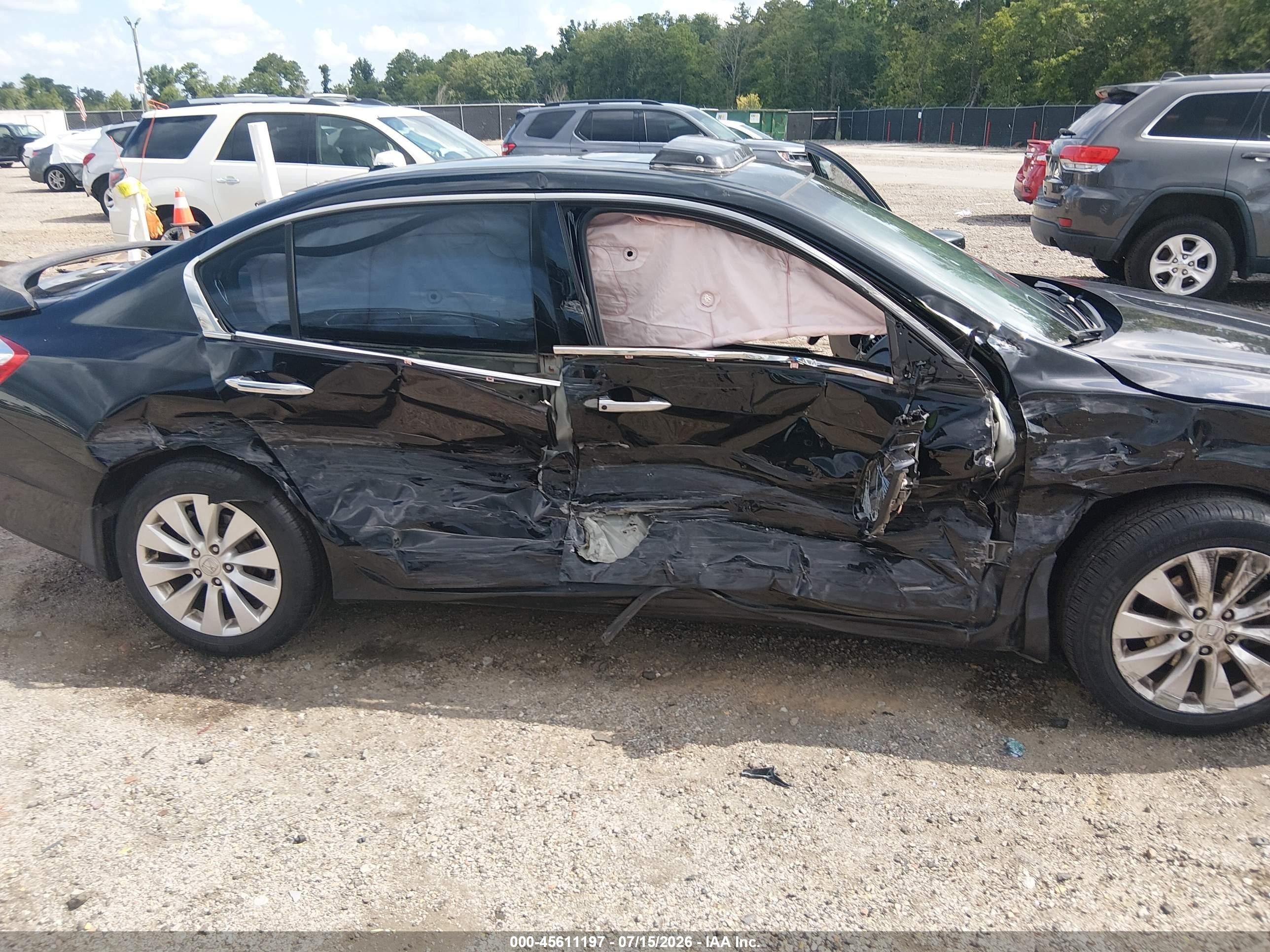 2013 Honda Accord Ex-l V-6 Черный vin: 1HGCR3F89DA019620