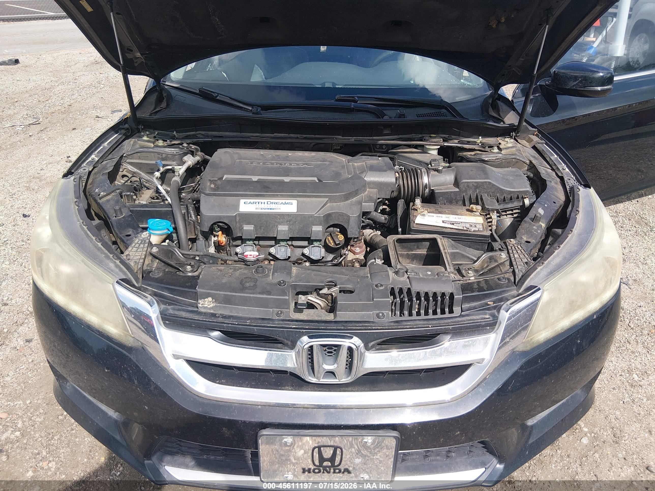 2013 Honda Accord Ex-l V-6 Черный vin: 1HGCR3F89DA019620