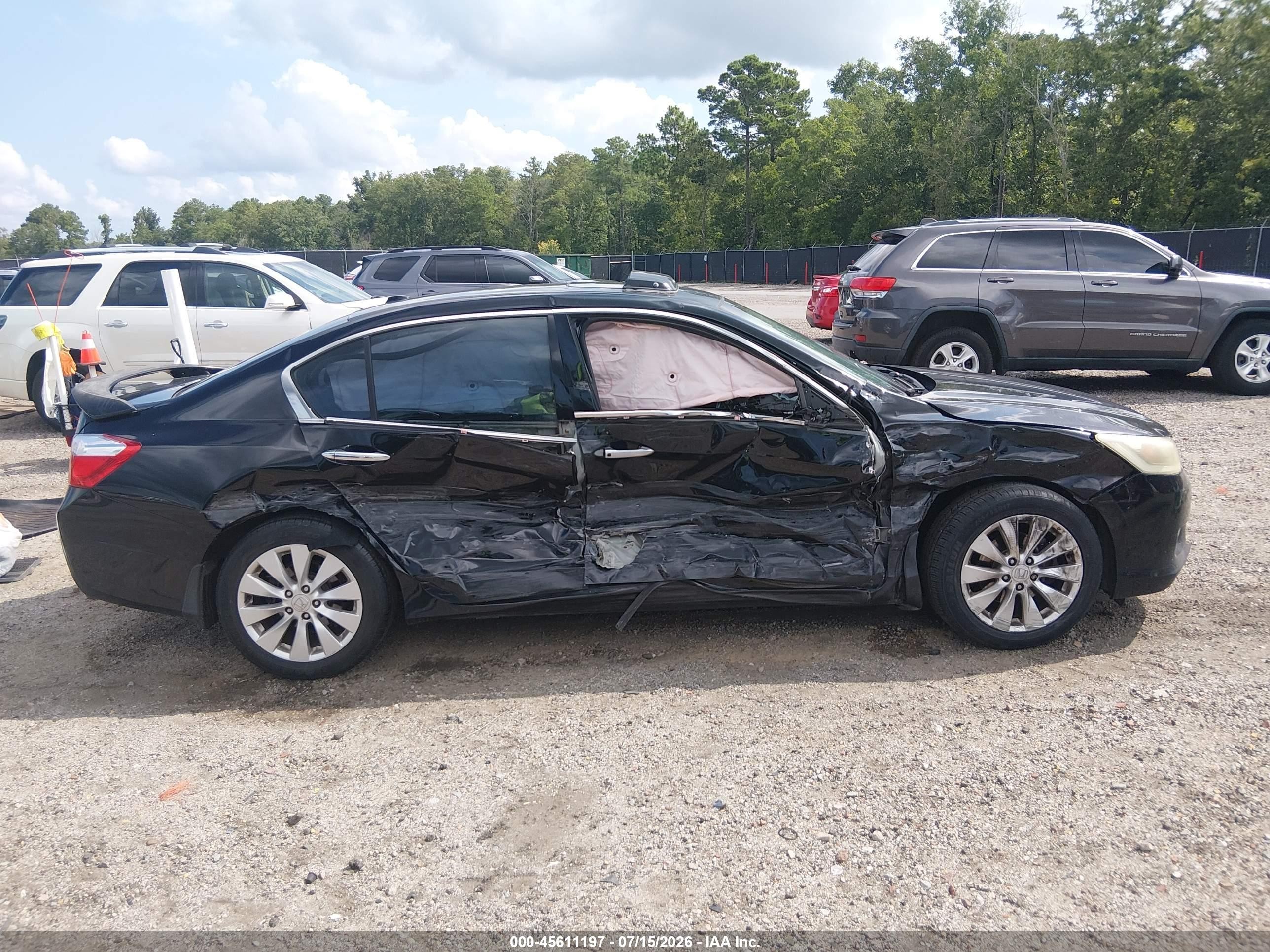 2013 Honda Accord Ex-l V-6 Черный vin: 1HGCR3F89DA019620