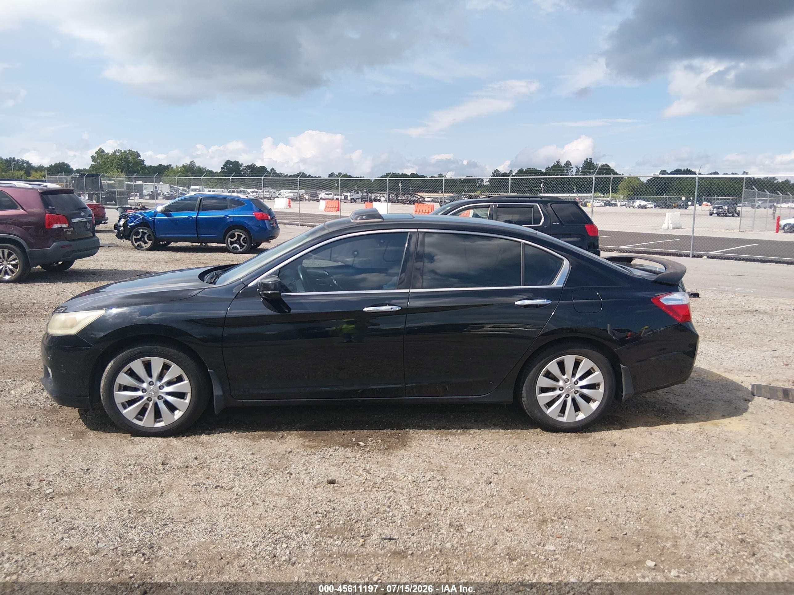 2013 Honda Accord Ex-l V-6 Черный vin: 1HGCR3F89DA019620