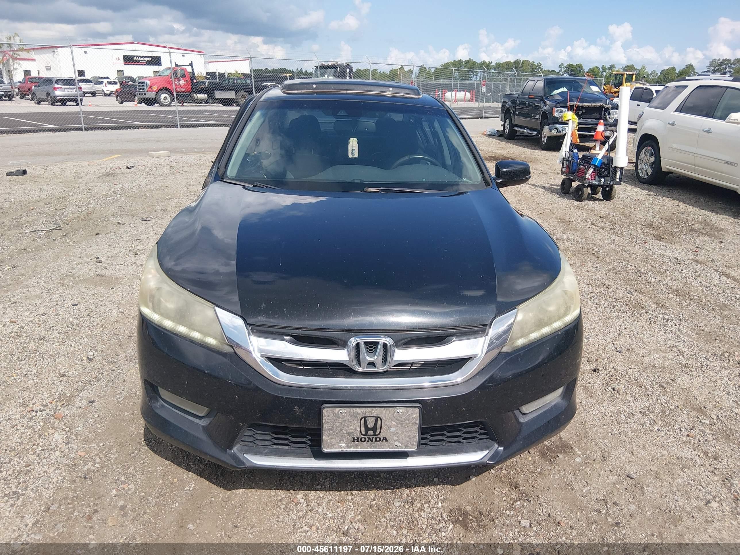2013 Honda Accord Ex-l V-6 Черный vin: 1HGCR3F89DA019620