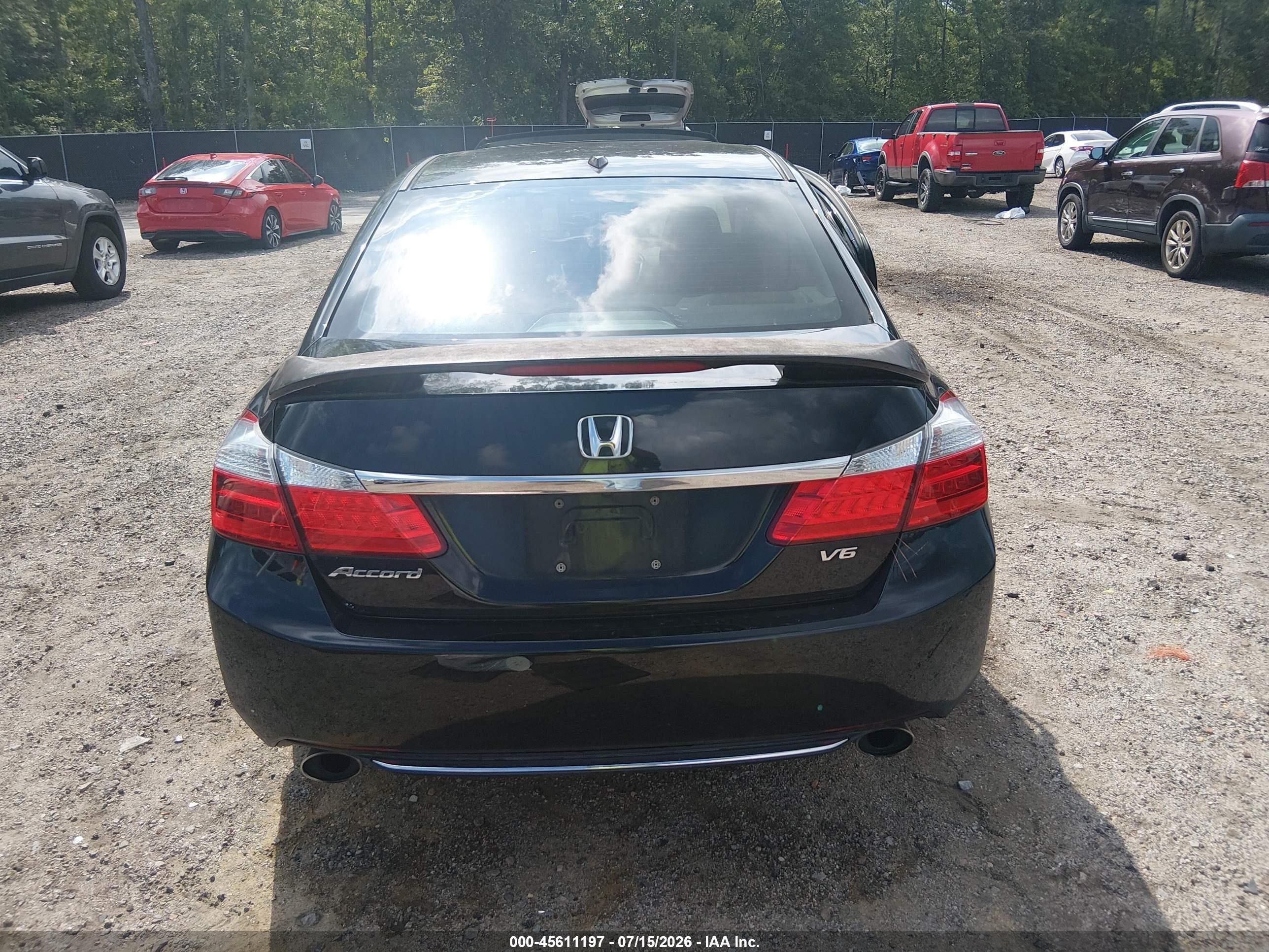 2013 Honda Accord Ex-l V-6 Черный vin: 1HGCR3F89DA019620