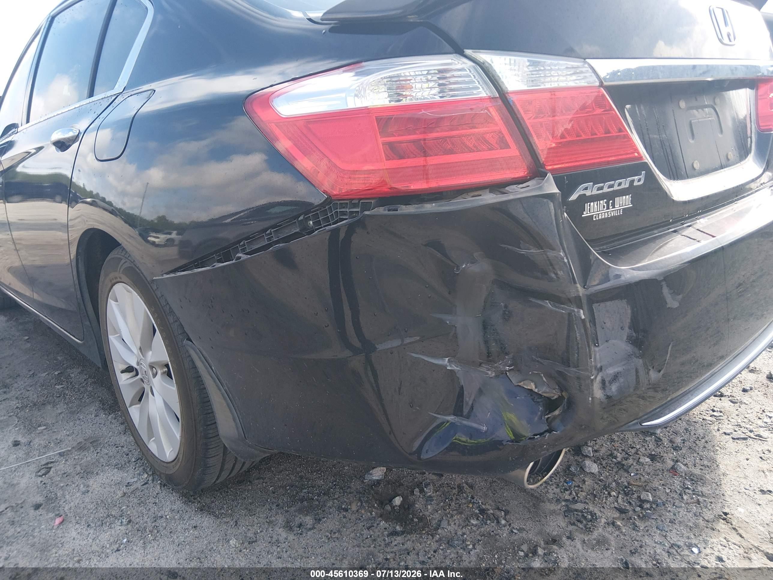 2013 Honda Accord Ex-l V-6 Black vin: 1HGCR3F89DA020783