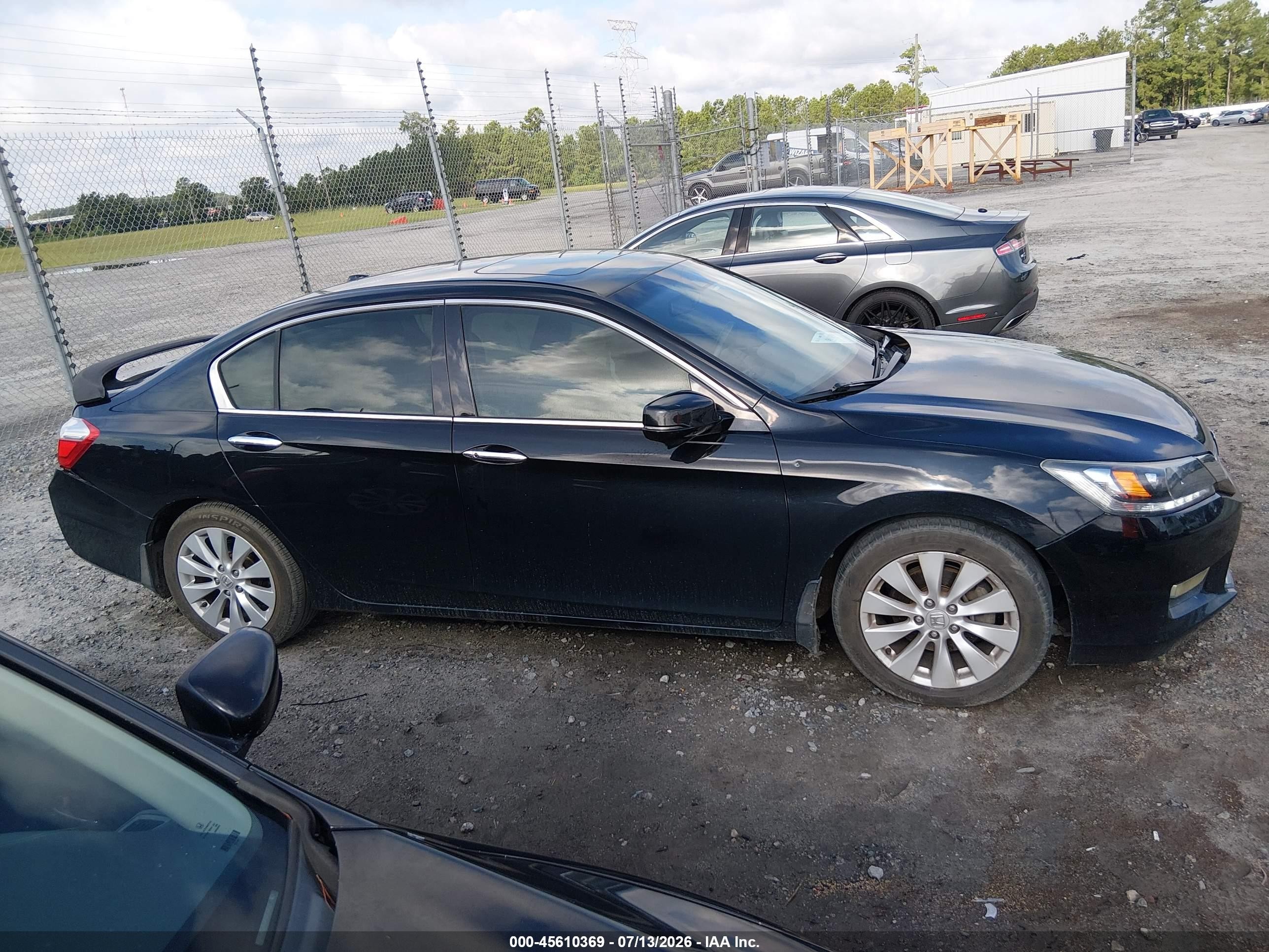 2013 Honda Accord Ex-l V-6 Black vin: 1HGCR3F89DA020783
