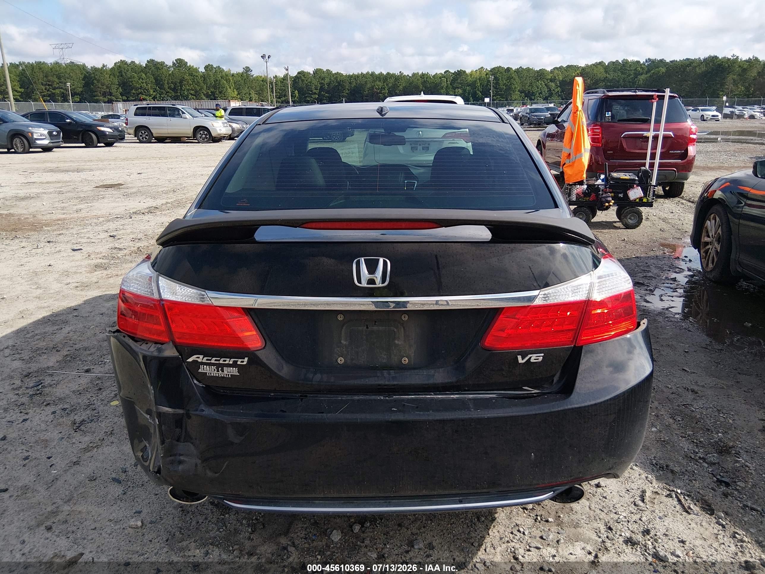 2013 Honda Accord Ex-l V-6 Black vin: 1HGCR3F89DA020783