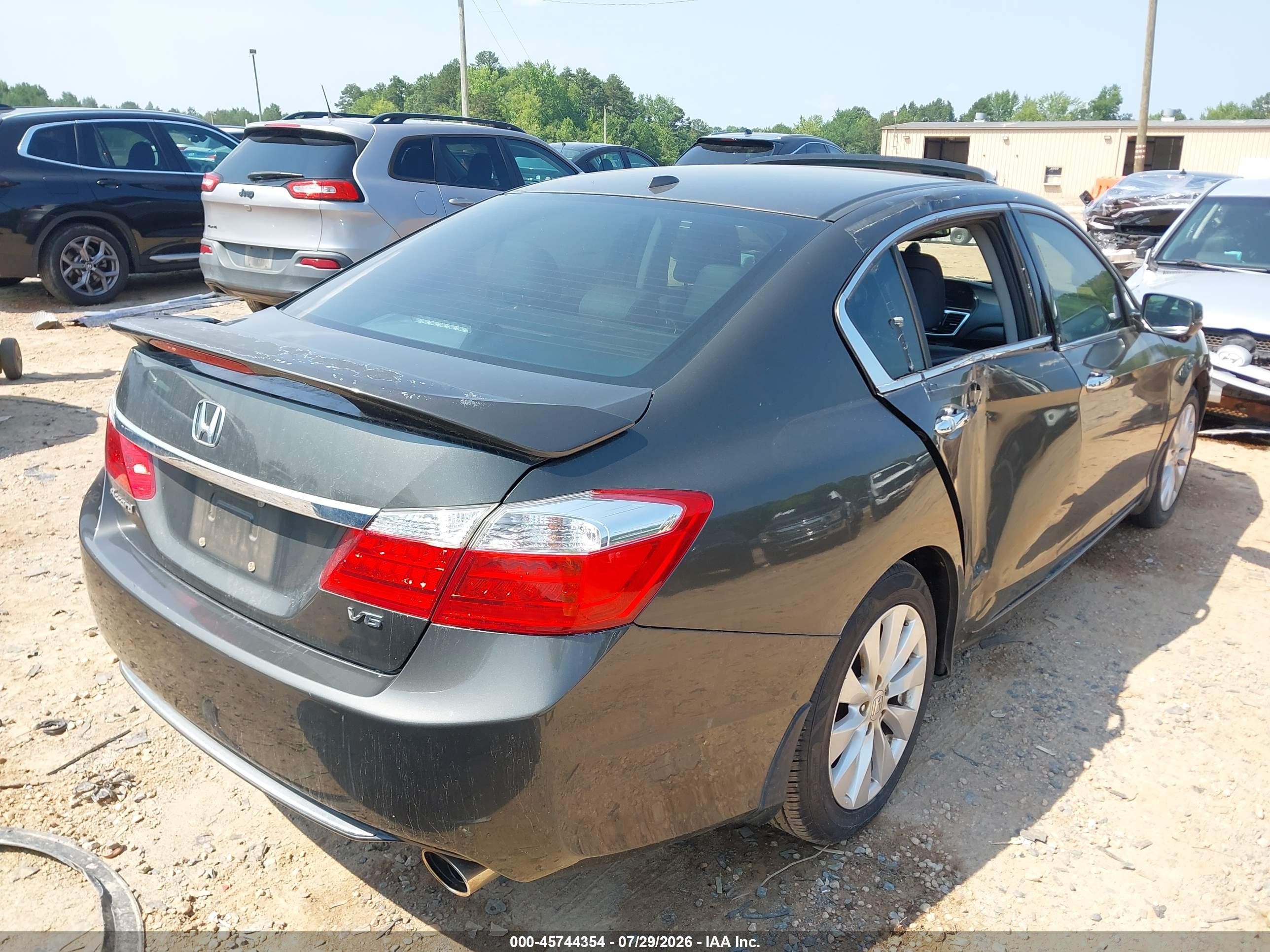 2013 Honda Accord Ex-l V-6 Gray vin: 1HGCR3F89DA022467