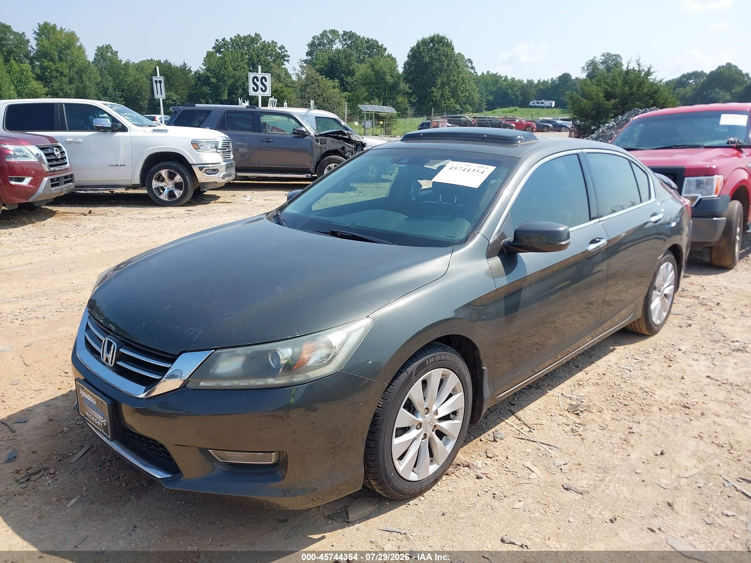 2013 Honda Accord Ex-l V-6 Gray vin: 1HGCR3F89DA022467