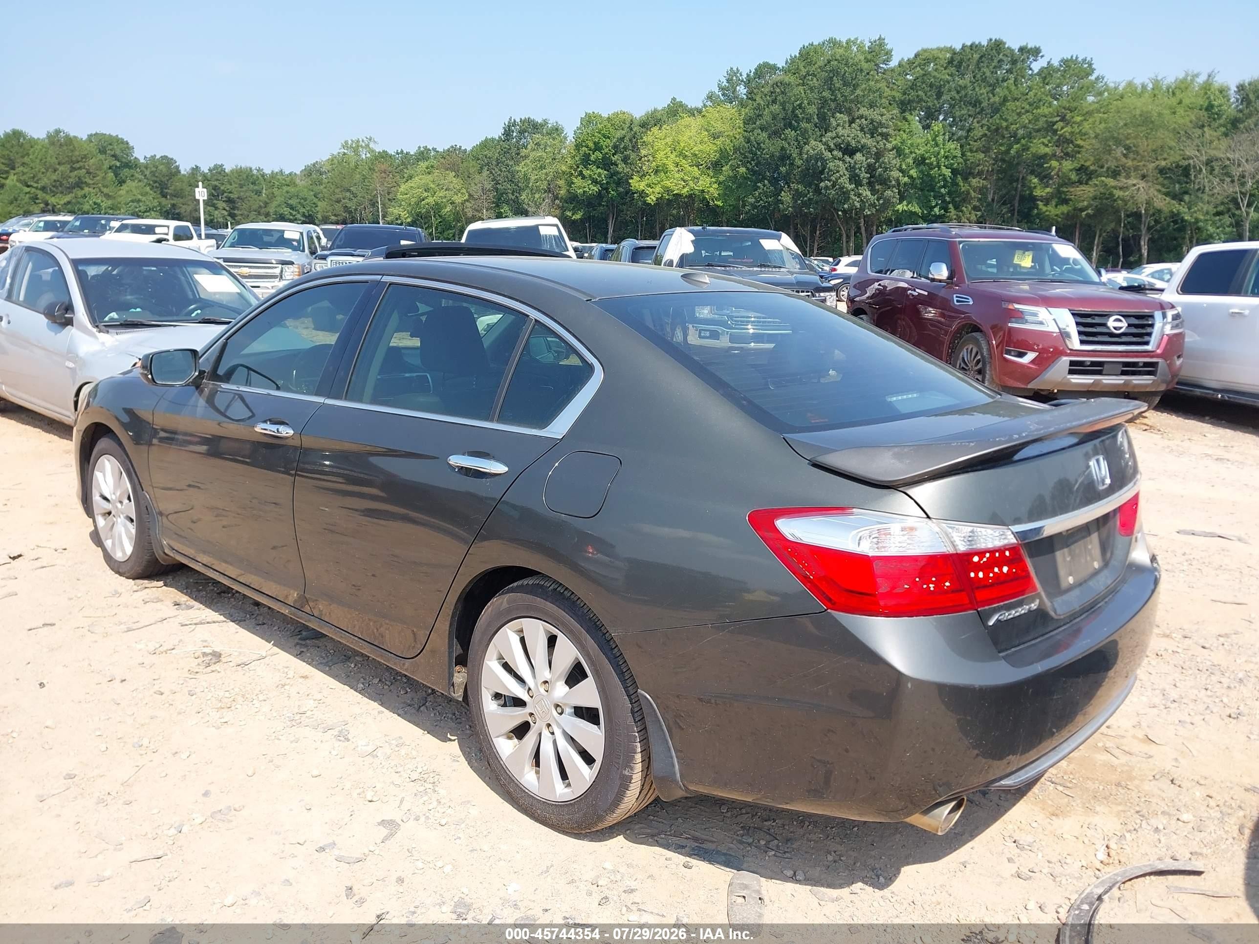 2013 Honda Accord Ex-l V-6 Gray vin: 1HGCR3F89DA022467