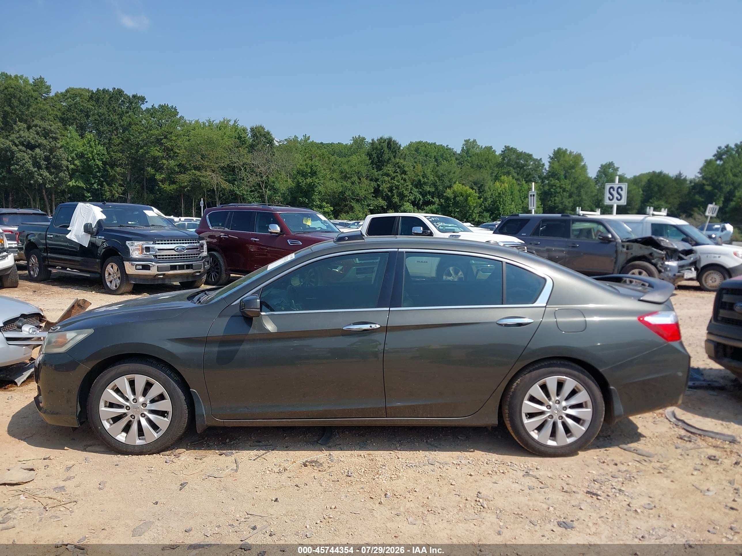 2013 Honda Accord Ex-l V-6 Gray vin: 1HGCR3F89DA022467