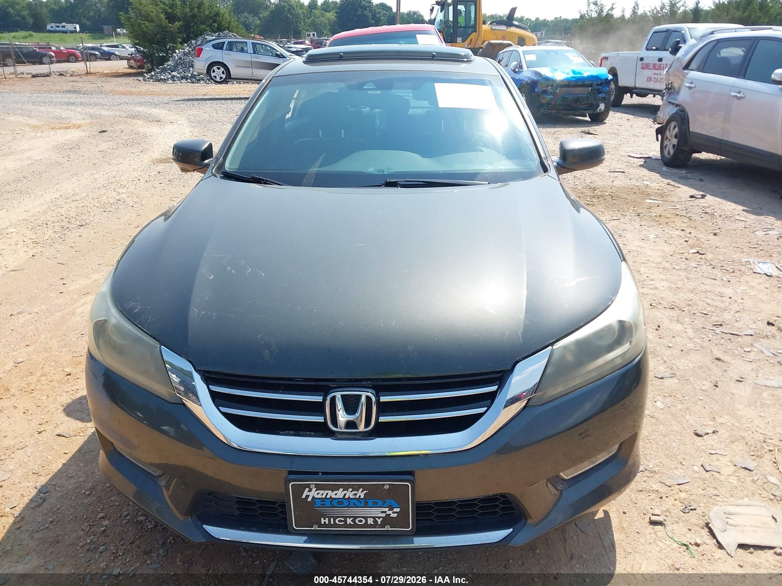 2013 Honda Accord Ex-l V-6 Gray vin: 1HGCR3F89DA022467