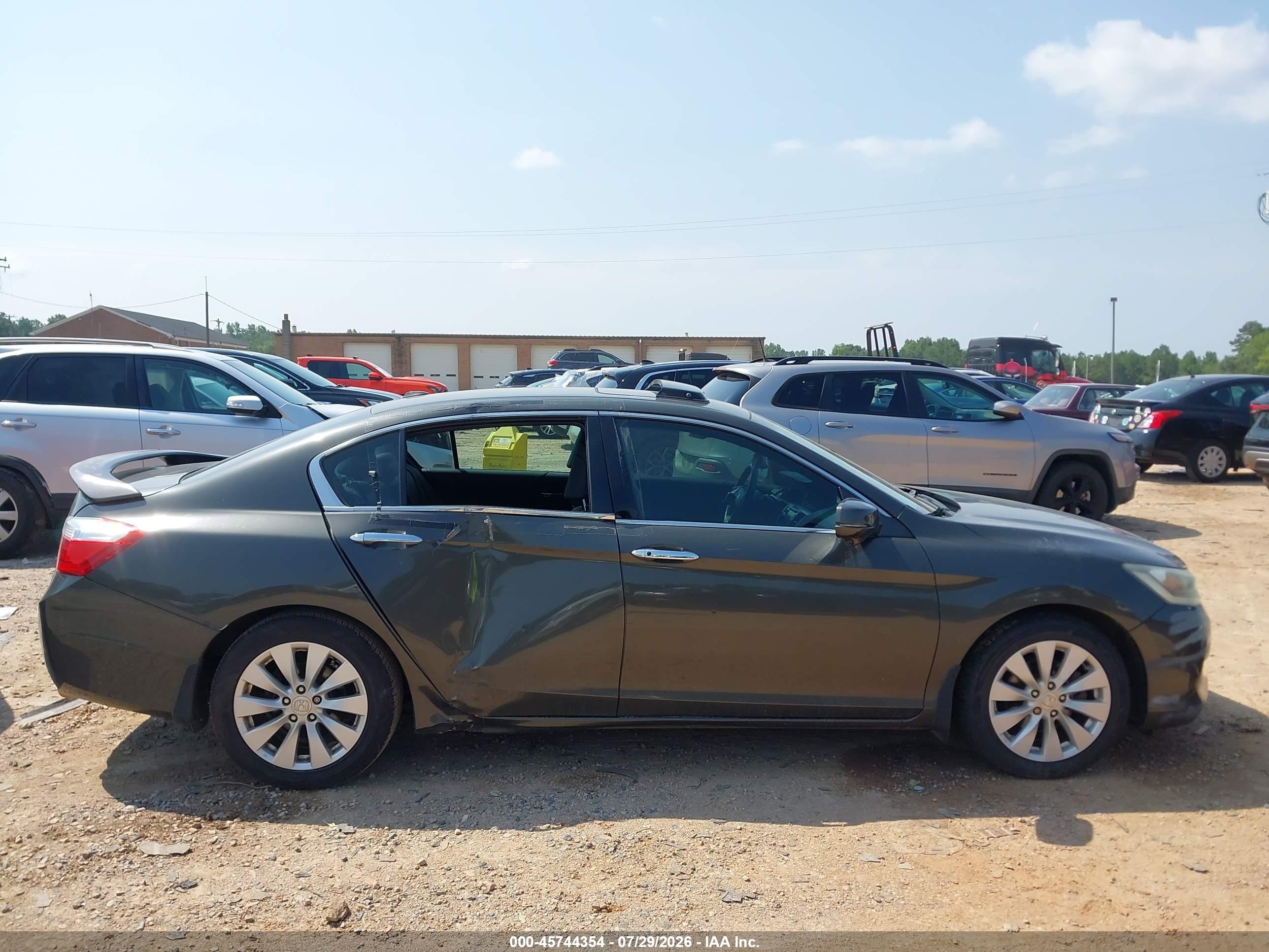 2013 Honda Accord Ex-l V-6 Gray vin: 1HGCR3F89DA022467