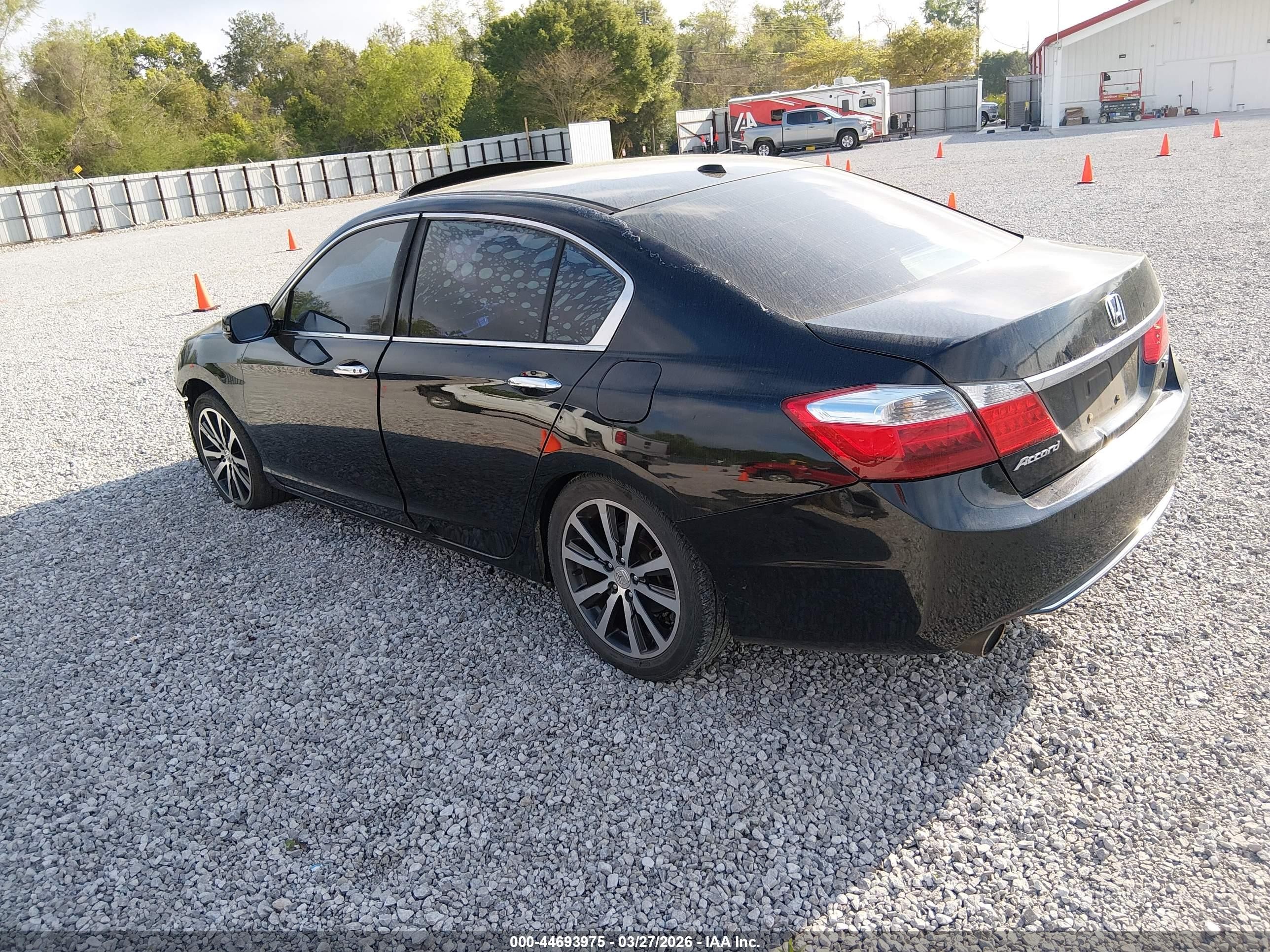 2013 Honda Accord Ex-l V-6 Black vin: 1HGCR3F89DA043500