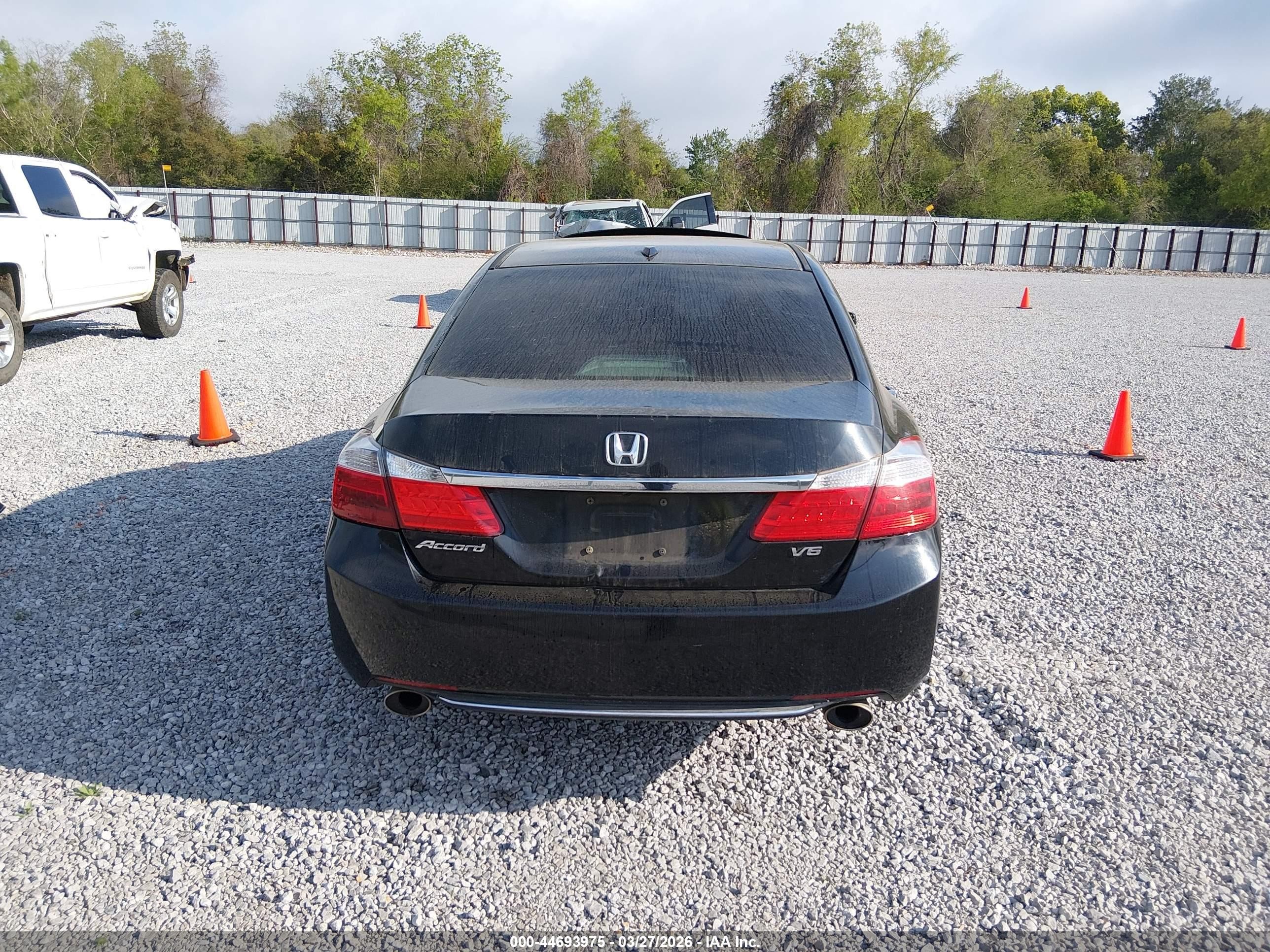 2013 Honda Accord Ex-l V-6 Black vin: 1HGCR3F89DA043500