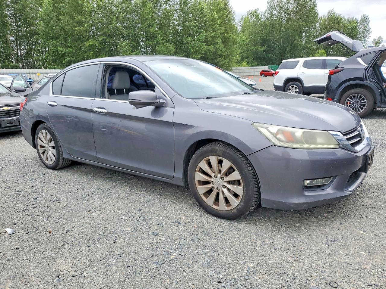 2013 Honda Accord Exl Серый vin: 1HGCR3F89DA046154