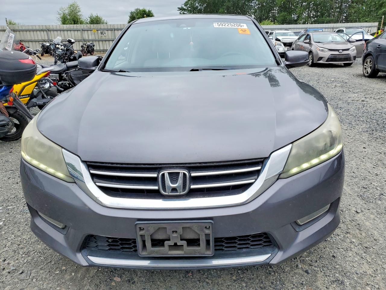 2013 Honda Accord Exl Серый vin: 1HGCR3F89DA046154