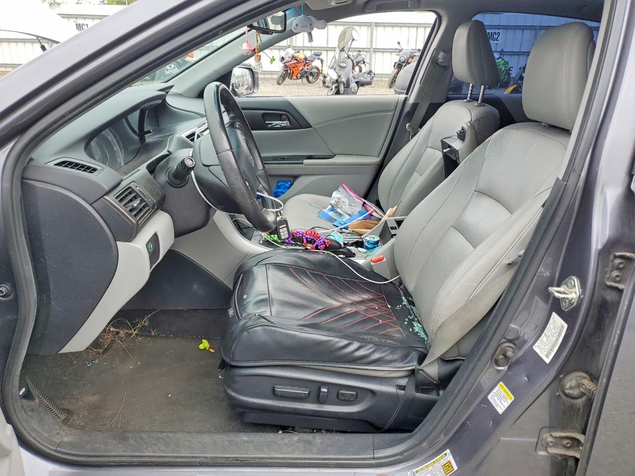 2013 Honda Accord Exl Серый vin: 1HGCR3F89DA046154