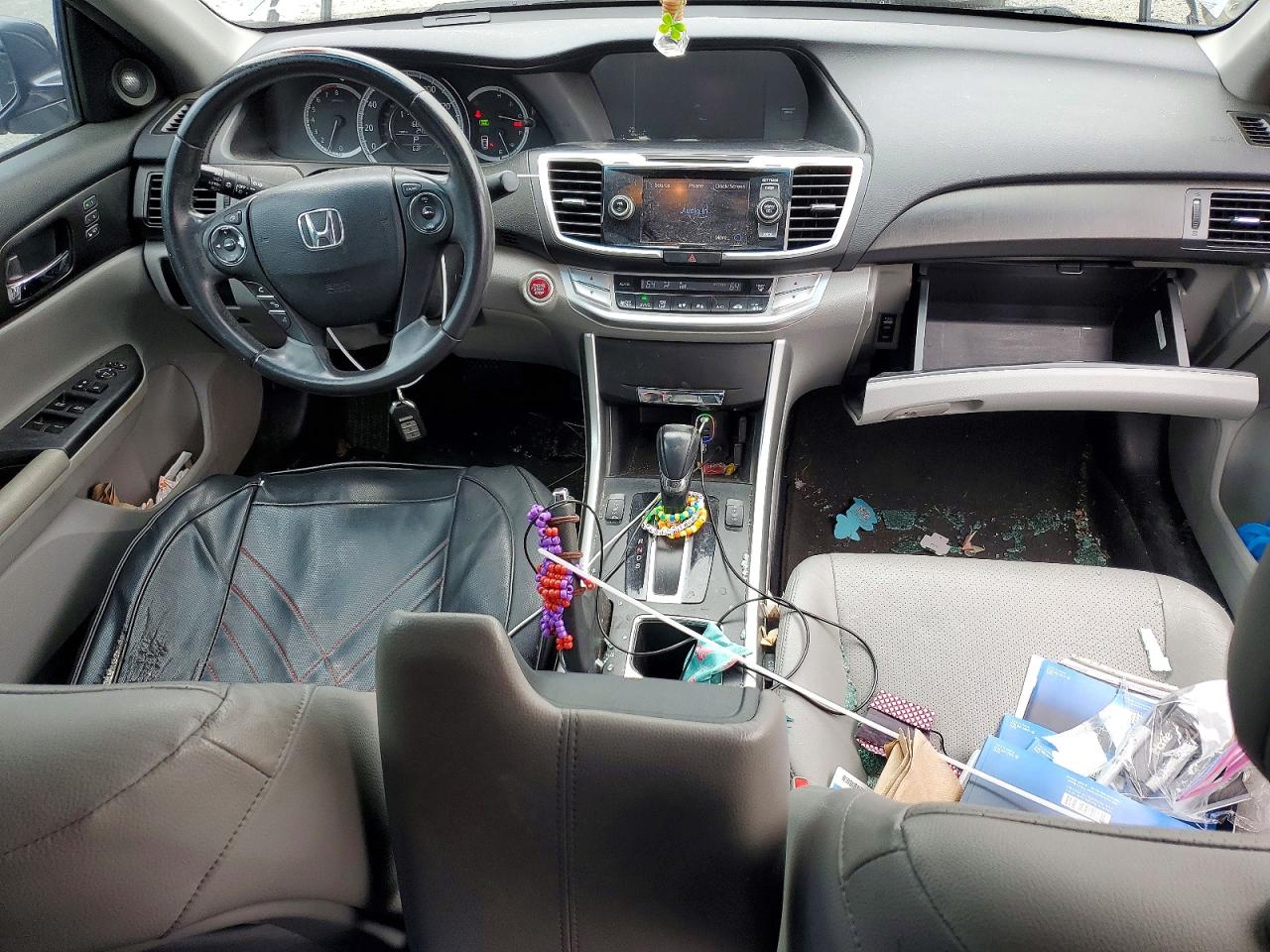 2013 Honda Accord Exl Серый vin: 1HGCR3F89DA046154