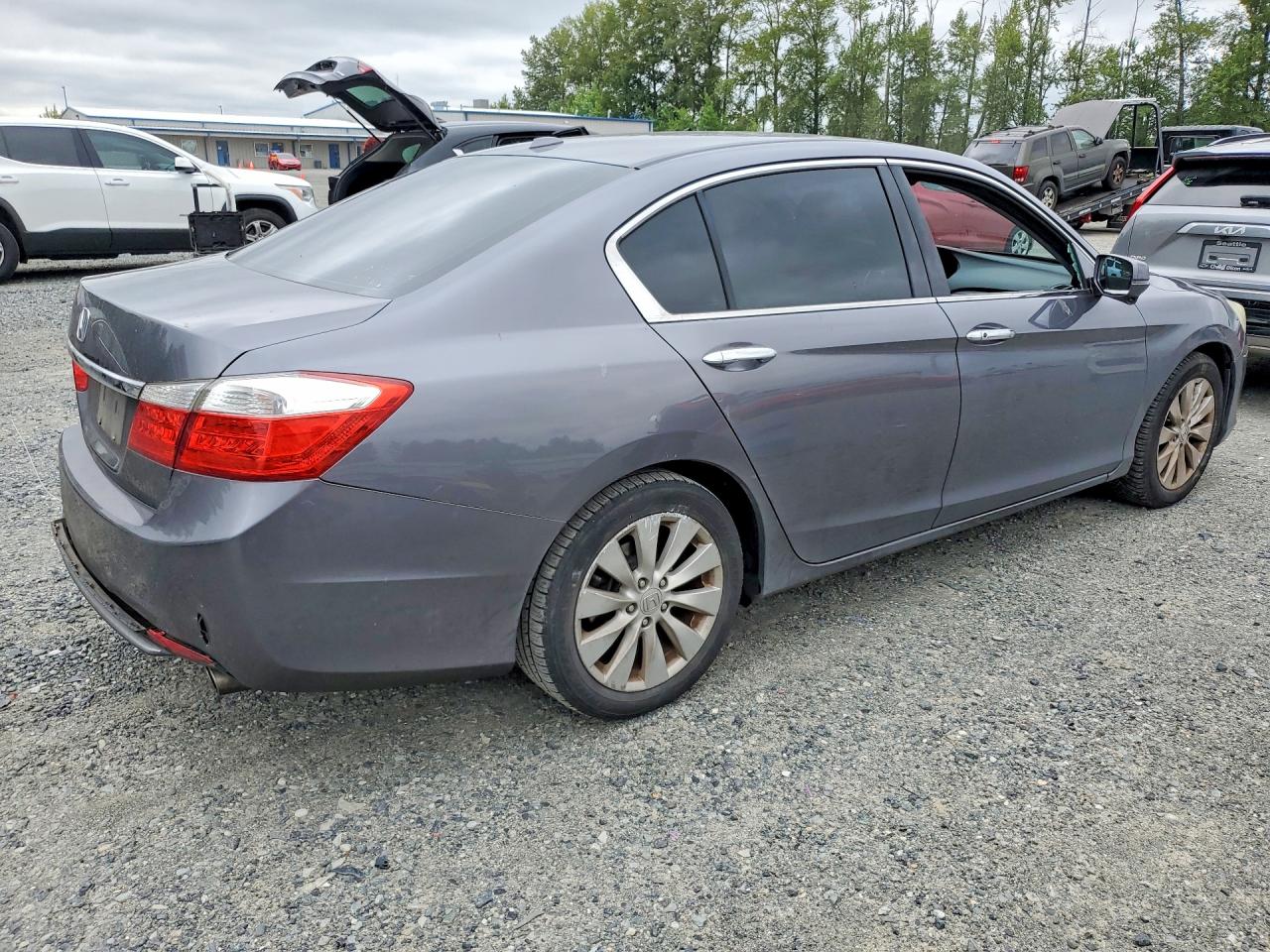 2013 Honda Accord Exl Серый vin: 1HGCR3F89DA046154