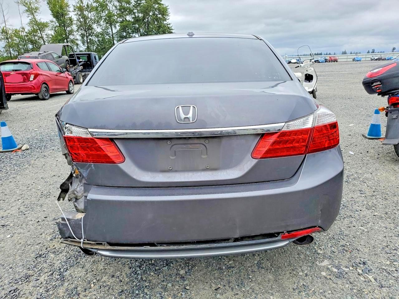 2013 Honda Accord Exl Серый vin: 1HGCR3F89DA046154