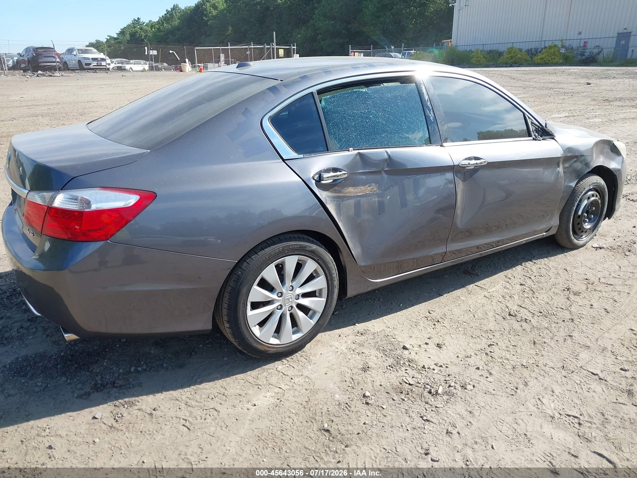 2013 Honda Accord Ex-l V-6 Gray vin: 1HGCR3F89DA048034