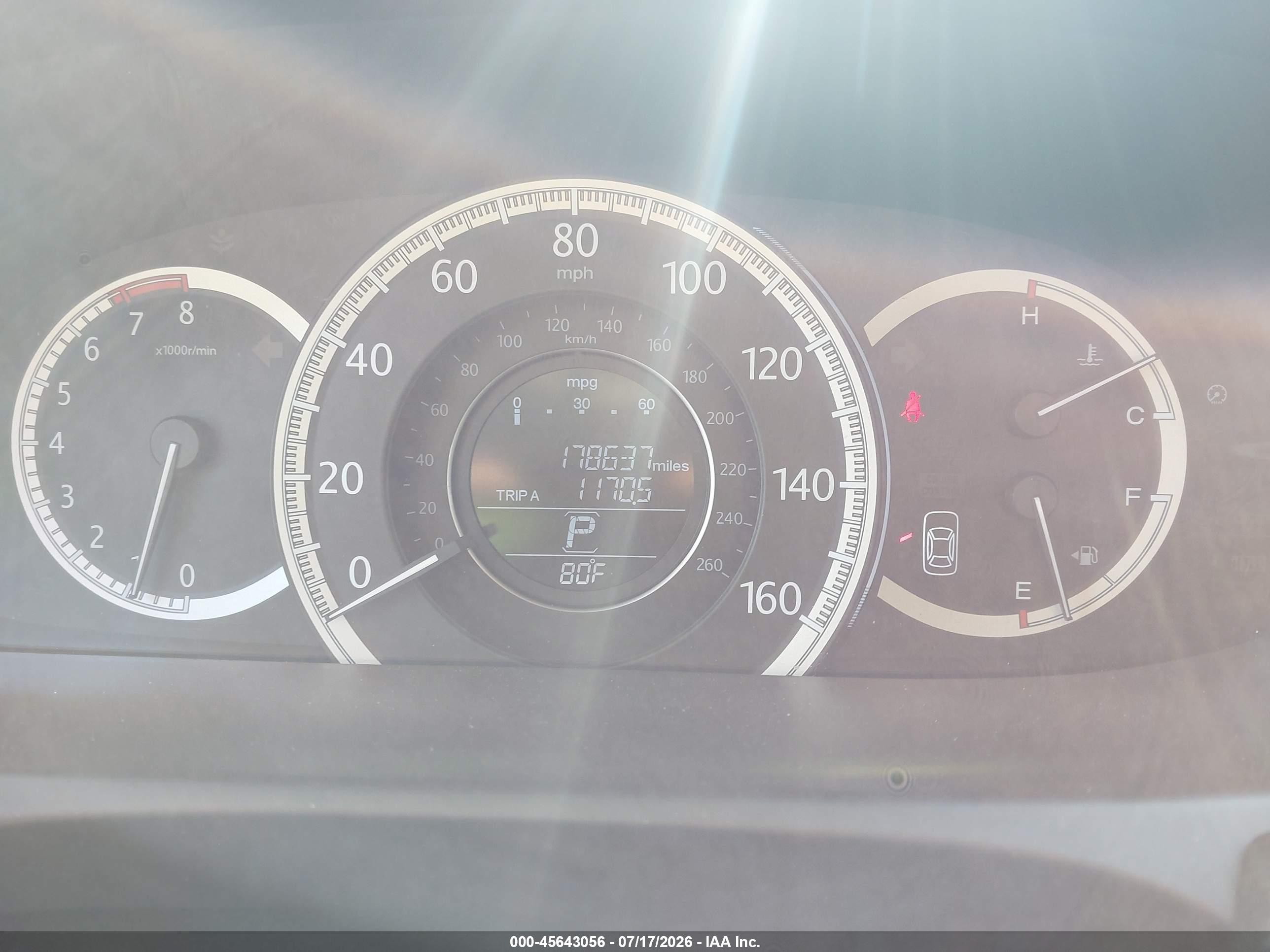2013 Honda Accord Ex-l V-6 Gray vin: 1HGCR3F89DA048034