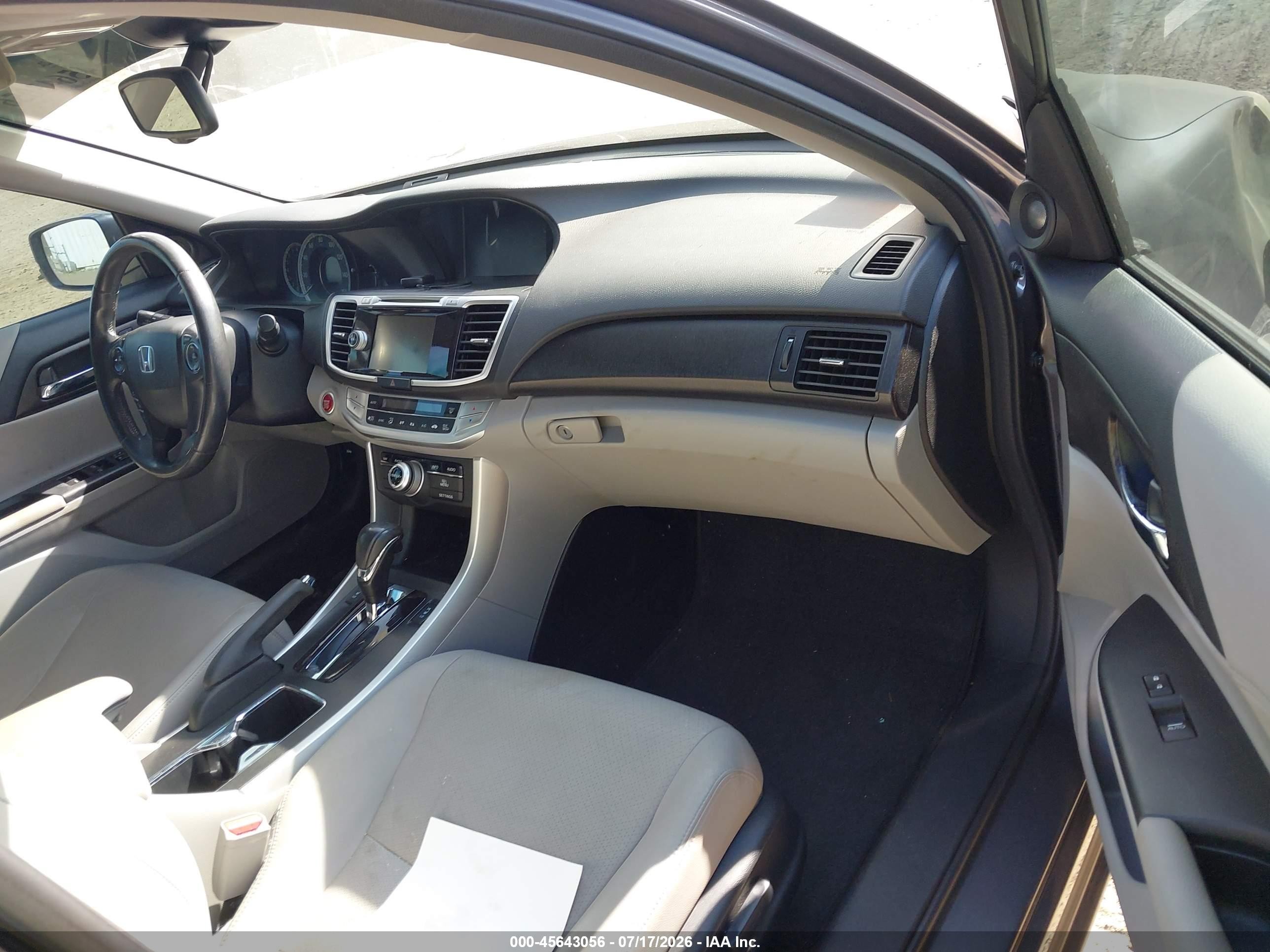 2013 Honda Accord Ex-l V-6 Gray vin: 1HGCR3F89DA048034
