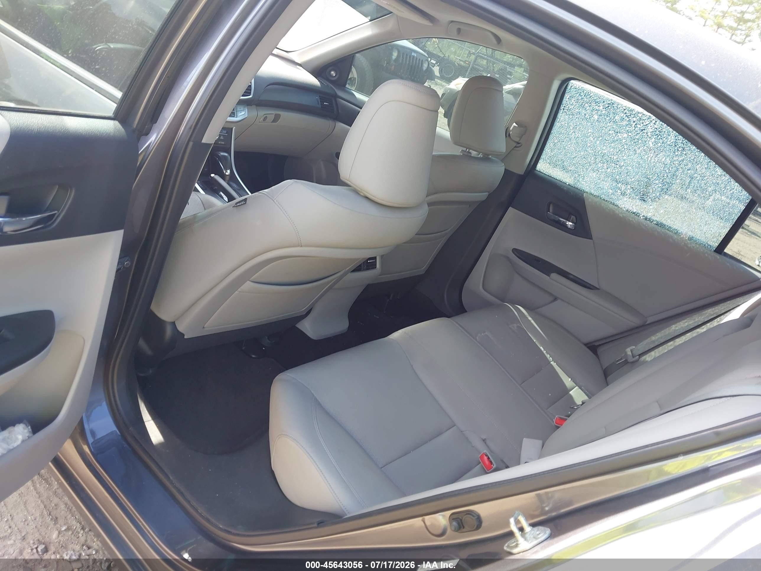 2013 Honda Accord Ex-l V-6 Gray vin: 1HGCR3F89DA048034