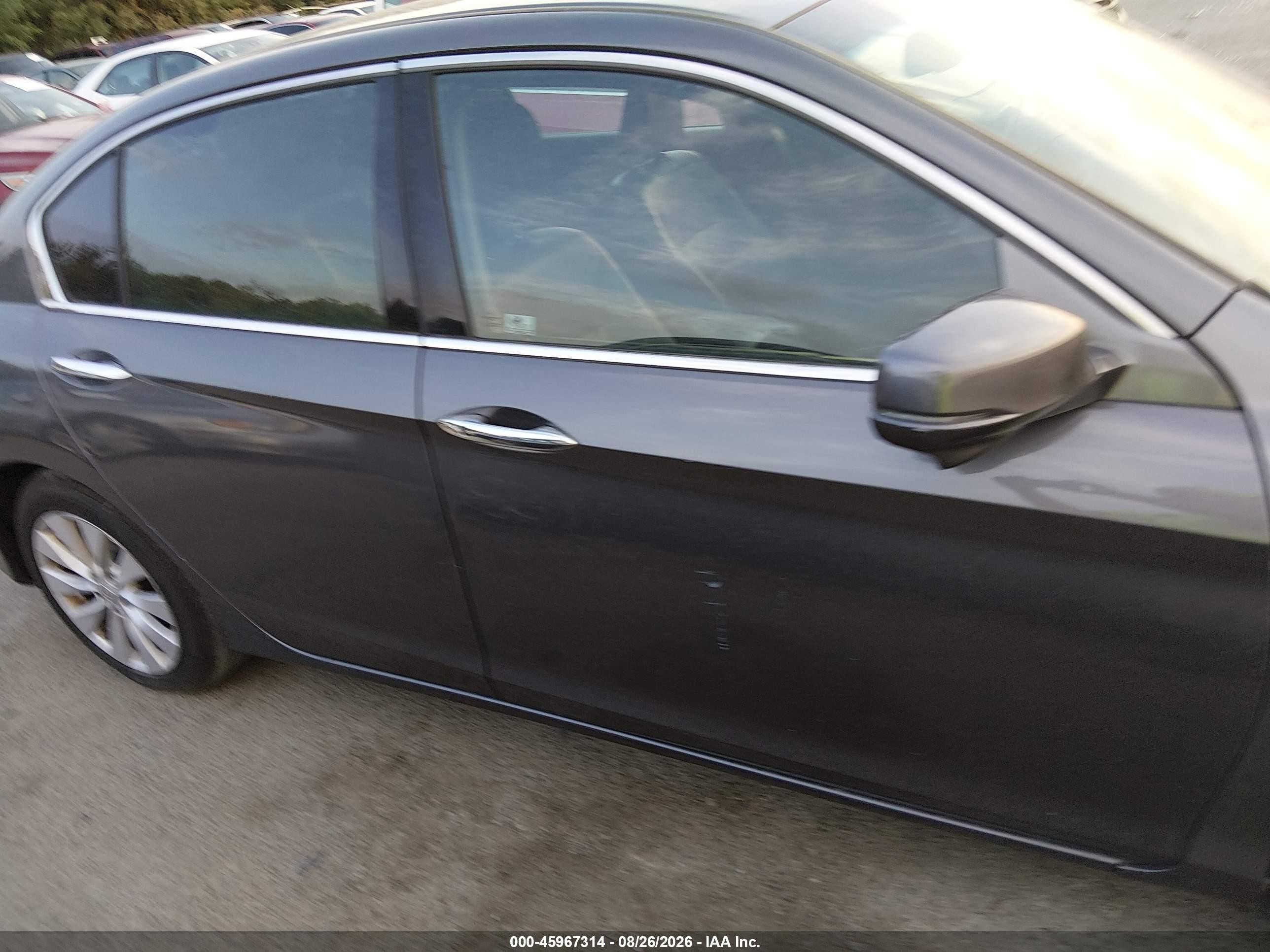 2014 Honda Accord Ex-l V-6 Gray vin: 1HGCR3F89EA002138