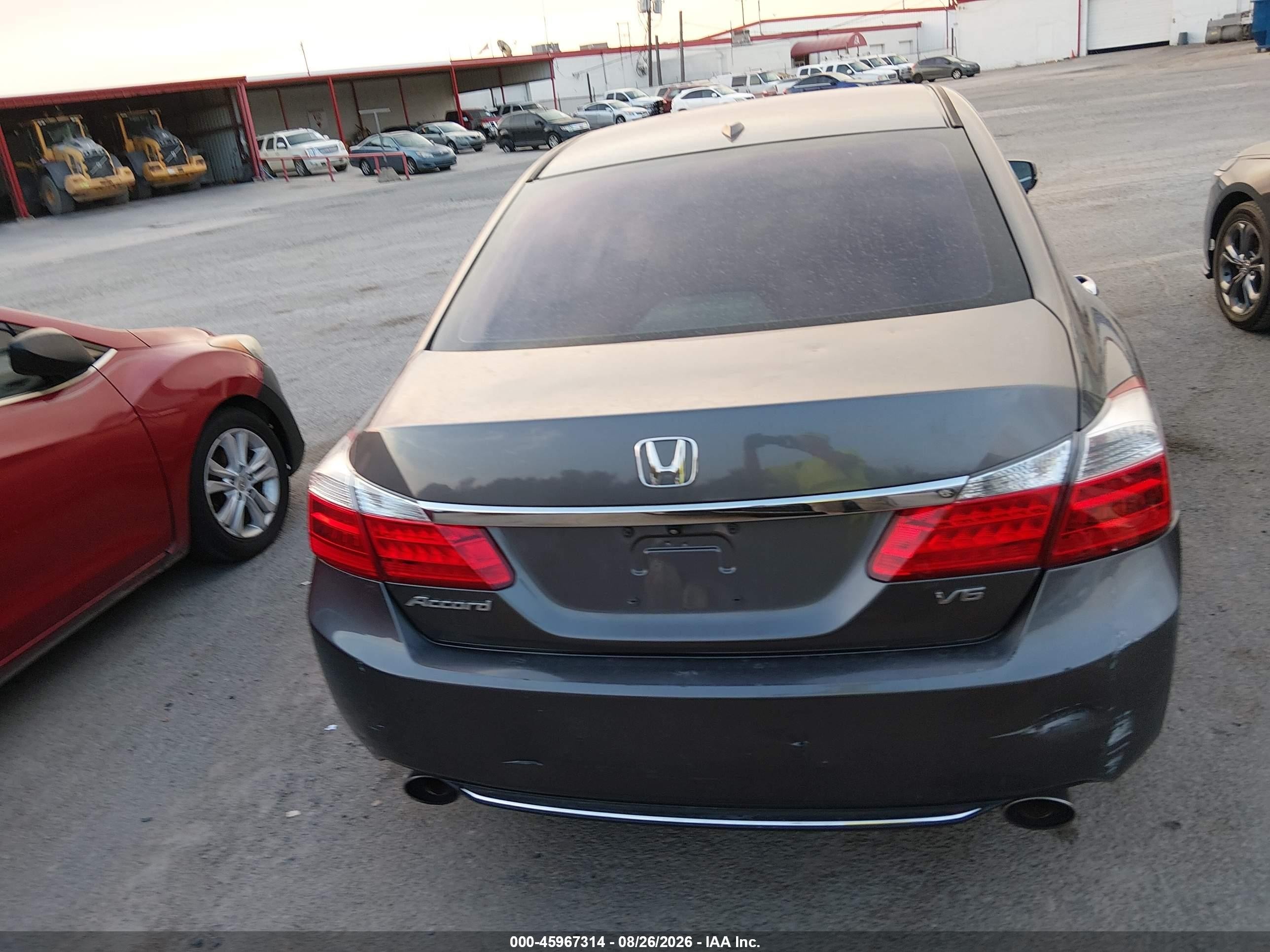 2014 Honda Accord Ex-l V-6 Gray vin: 1HGCR3F89EA002138