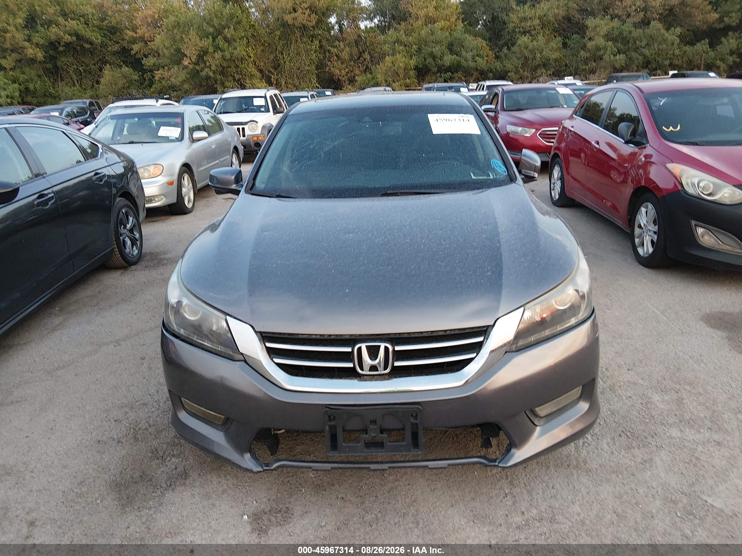 2014 Honda Accord Ex-l V-6 Gray vin: 1HGCR3F89EA002138
