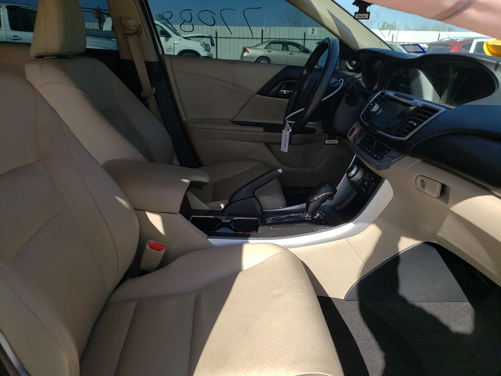 2014 Honda Accord Exl White vin: 1HGCR3F89EA008313
