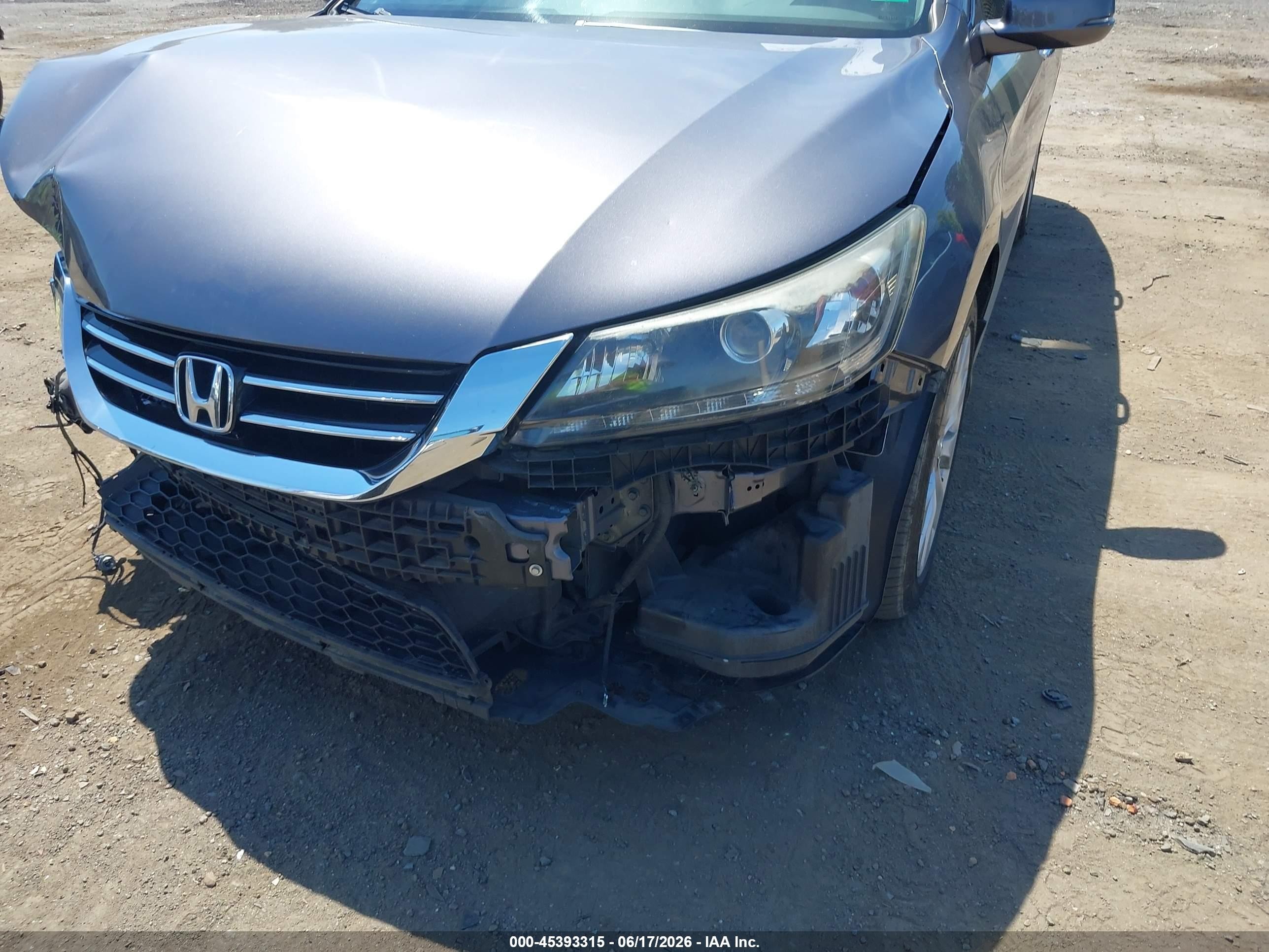 2014 Honda Accord Ex-l V-6 Gray vin: 1HGCR3F89EA015746