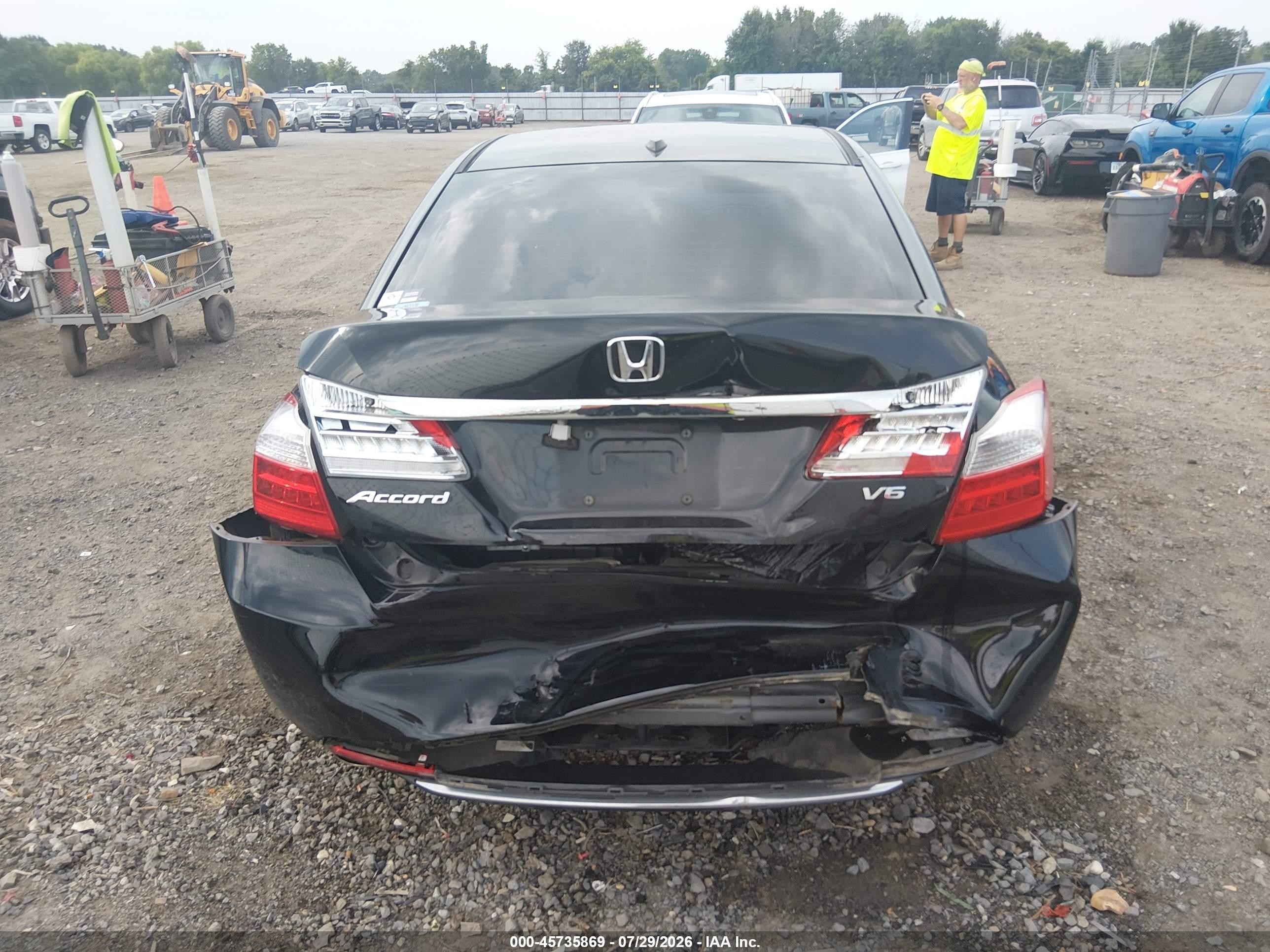 2014 Honda Accord Ex-l V-6 Черный vin: 1HGCR3F89EA043613