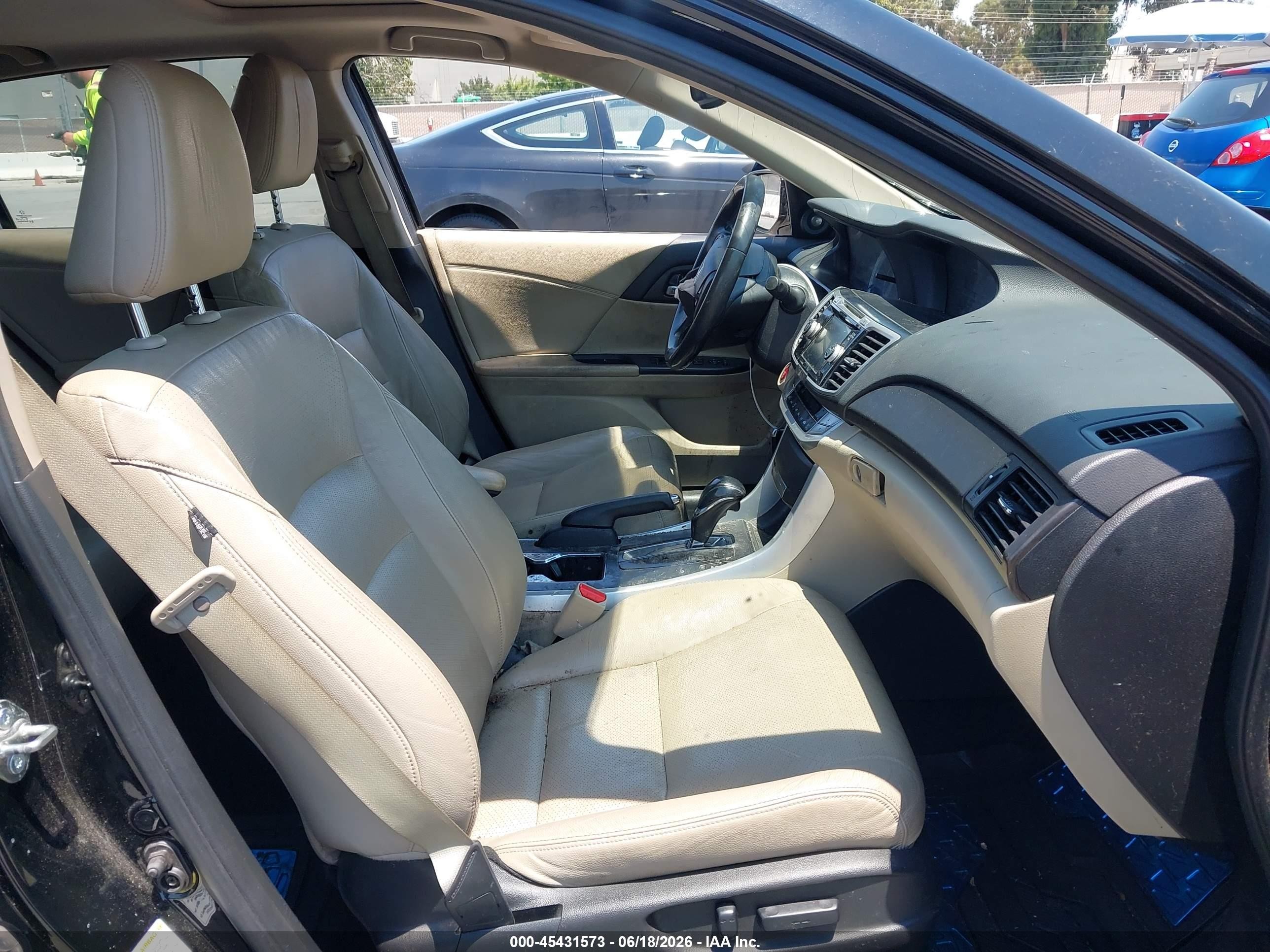 2015 Honda Accord Ex-l V-6 Black vin: 1HGCR3F89FA000570