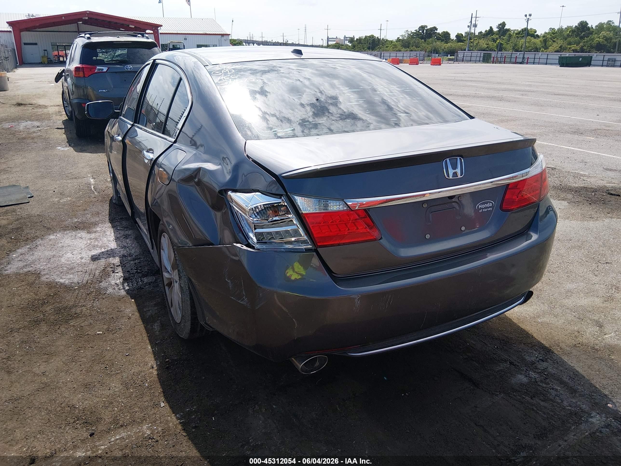 2015 Honda Accord Ex-l V-6 Gray vin: 1HGCR3F89FA013786
